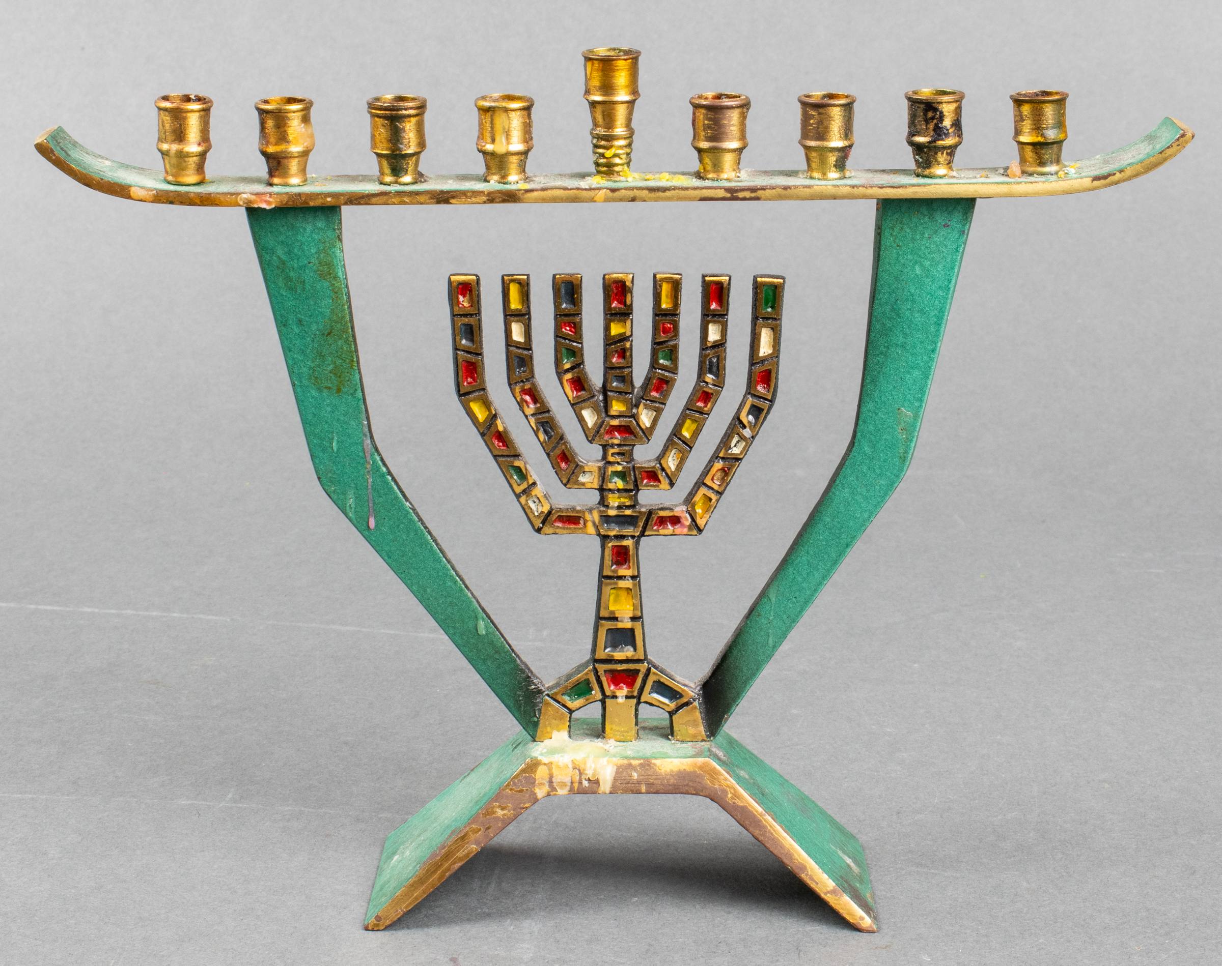 MODERN ISRAELI JUDAICA BRASS  3c3265