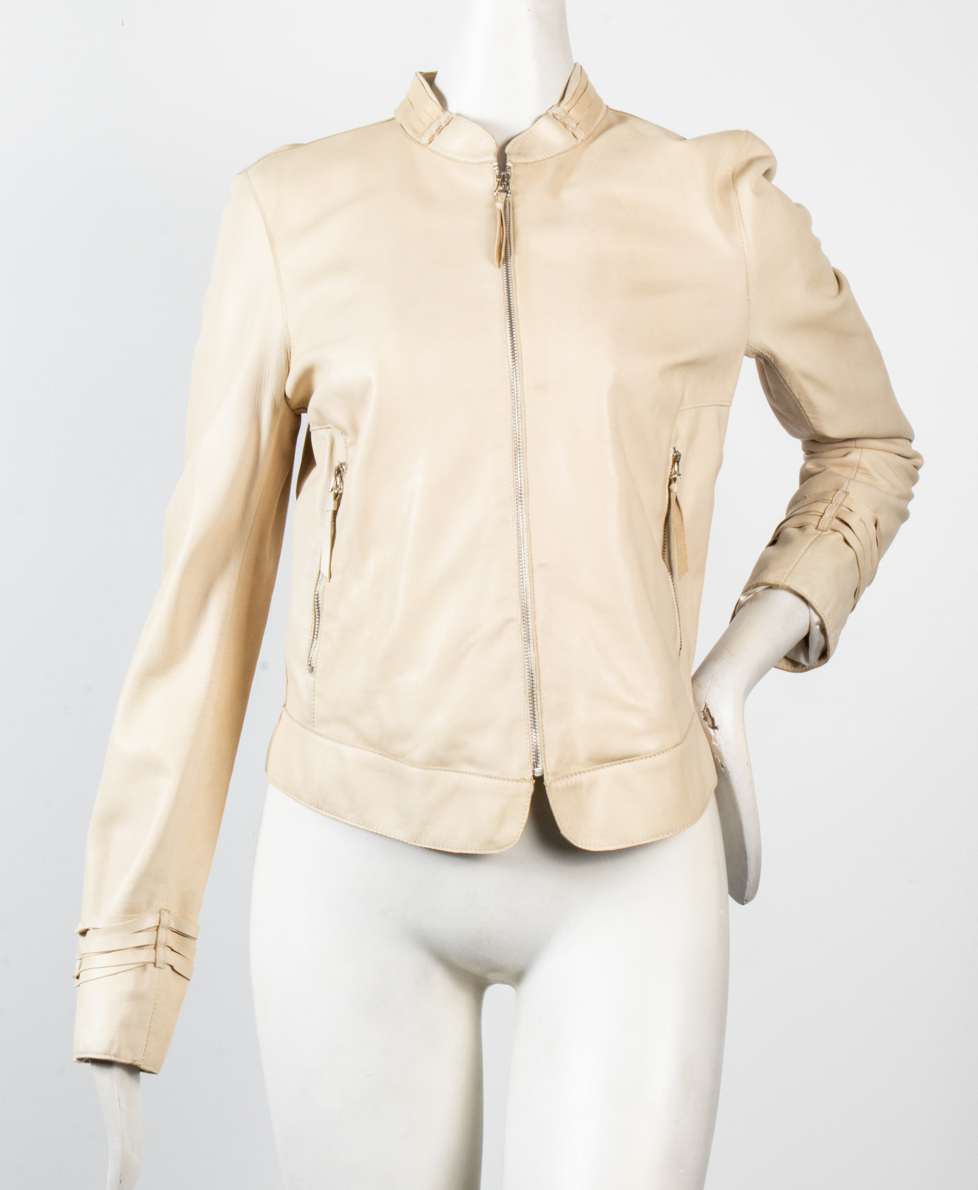 JOSEPH LAMBSKIN LEATHER MOTO JACKET 3c32aa