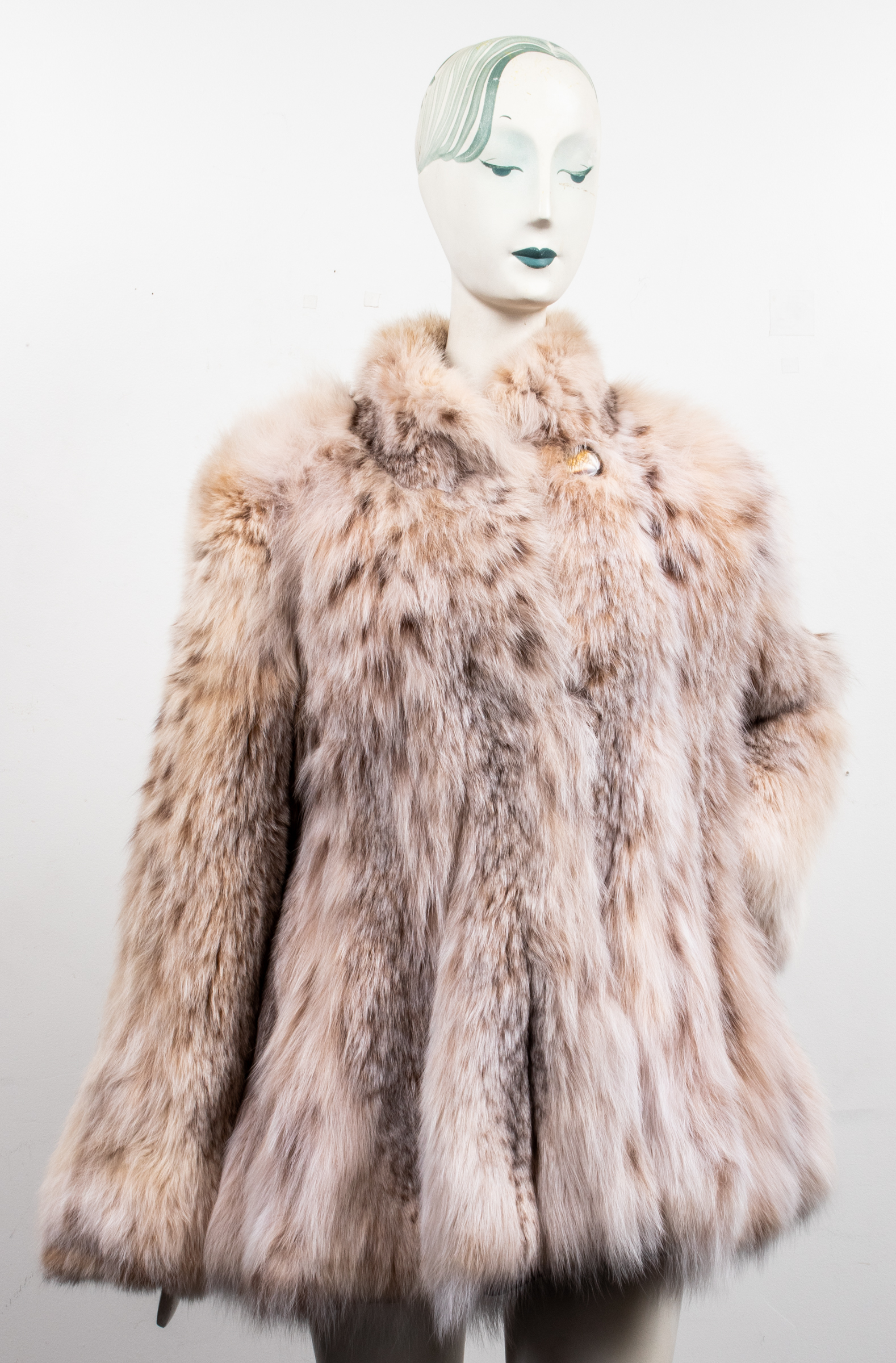 LYNX FUR COAT Lynx fur coat jacket  3c3399