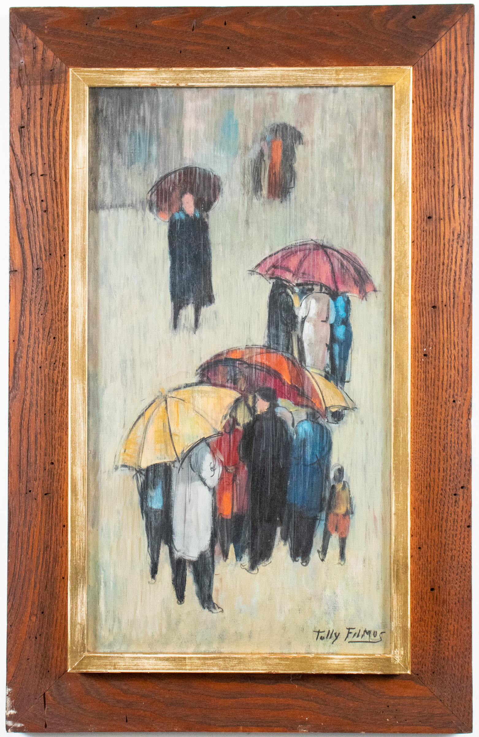 TULLY FILMUS RAINY DAY OIL ON CANVAS