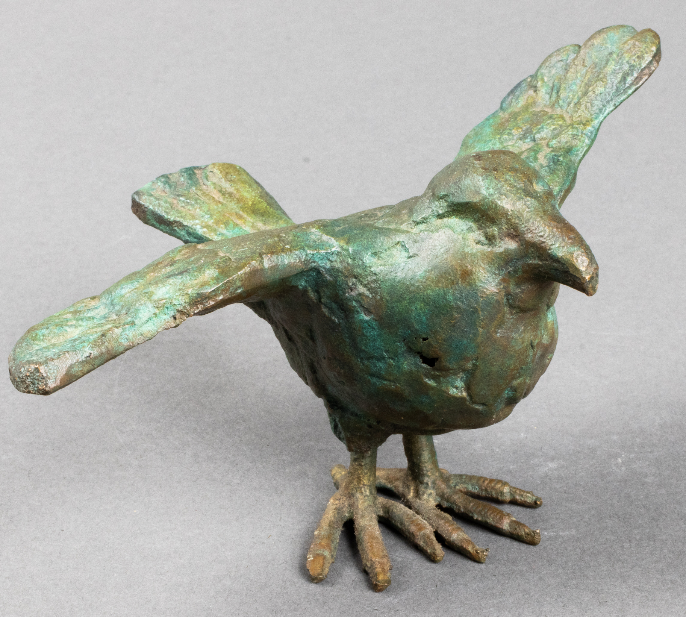 GIACOMETTI STYLE BRONZE BIRD SCULPTURE 3c3507