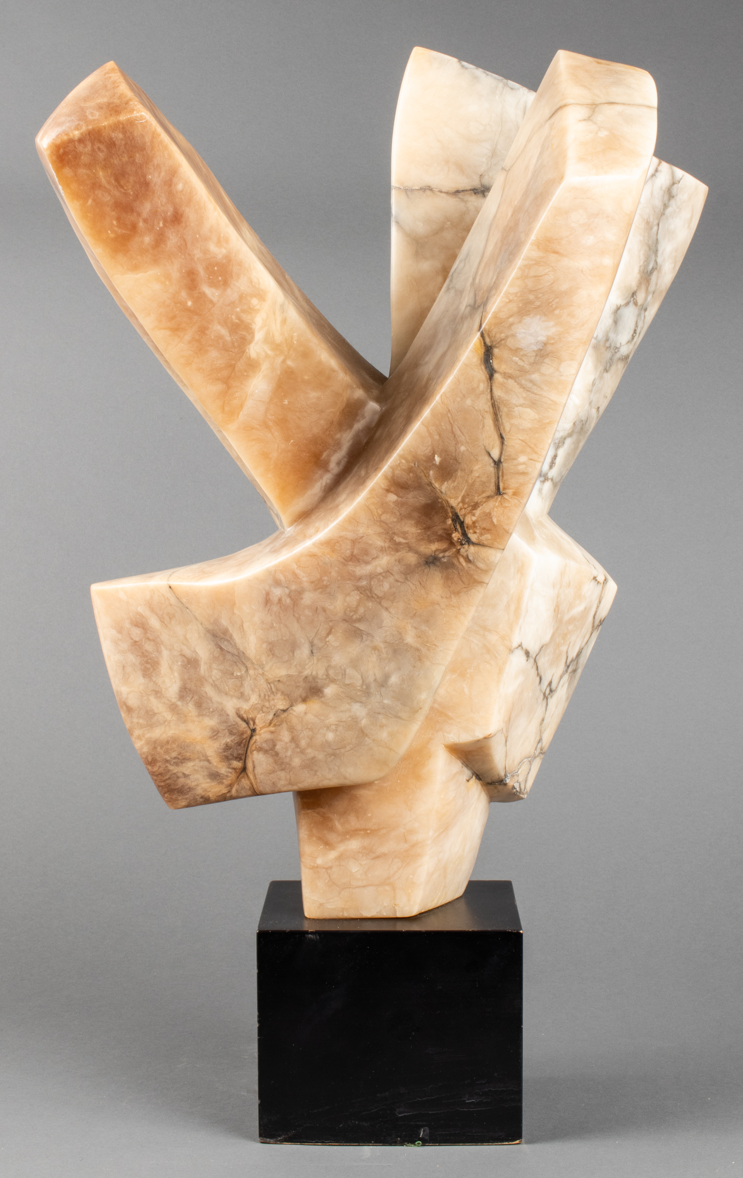 BETTY GILMAN CARVED STONE ABSTRACT SCULPTURE