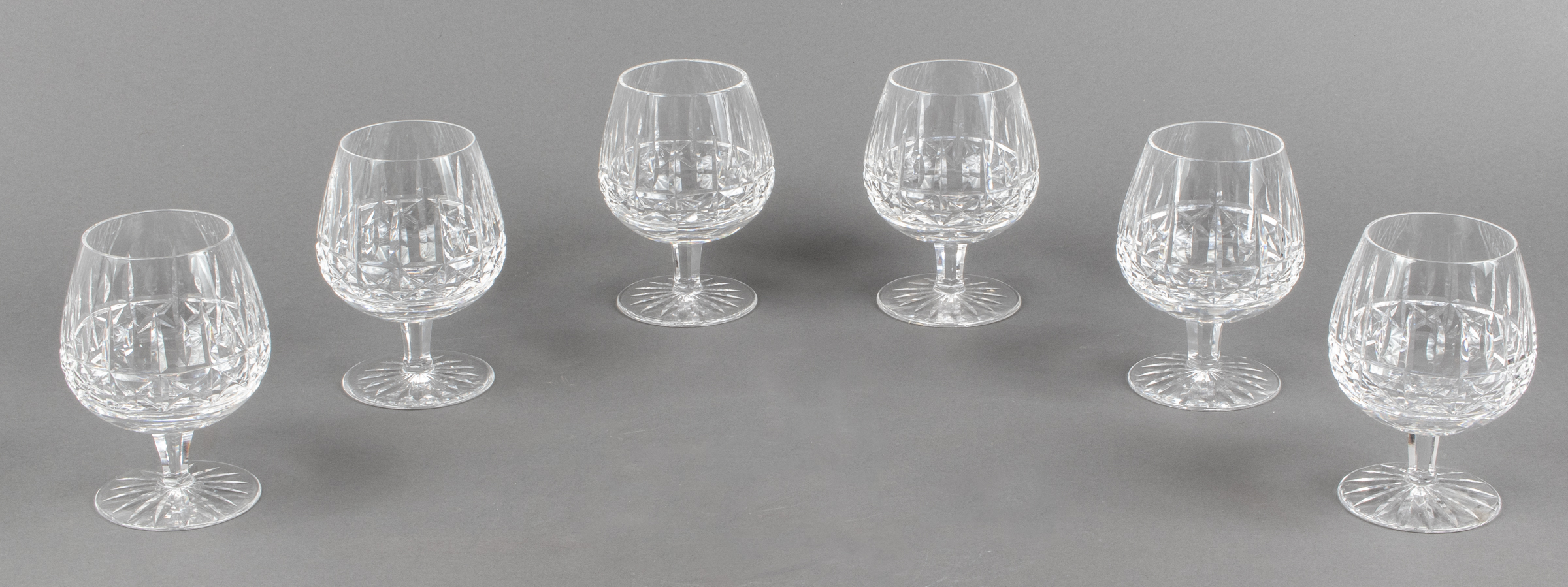 WATERFORD CUT GLASS BRANDY SNIFTERS  3c3543