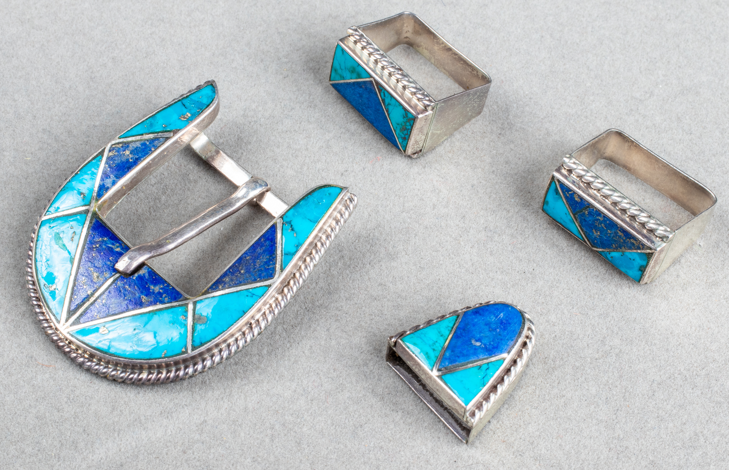 NAVAJO SILVER TURQUOISE LAPIS 3c3550