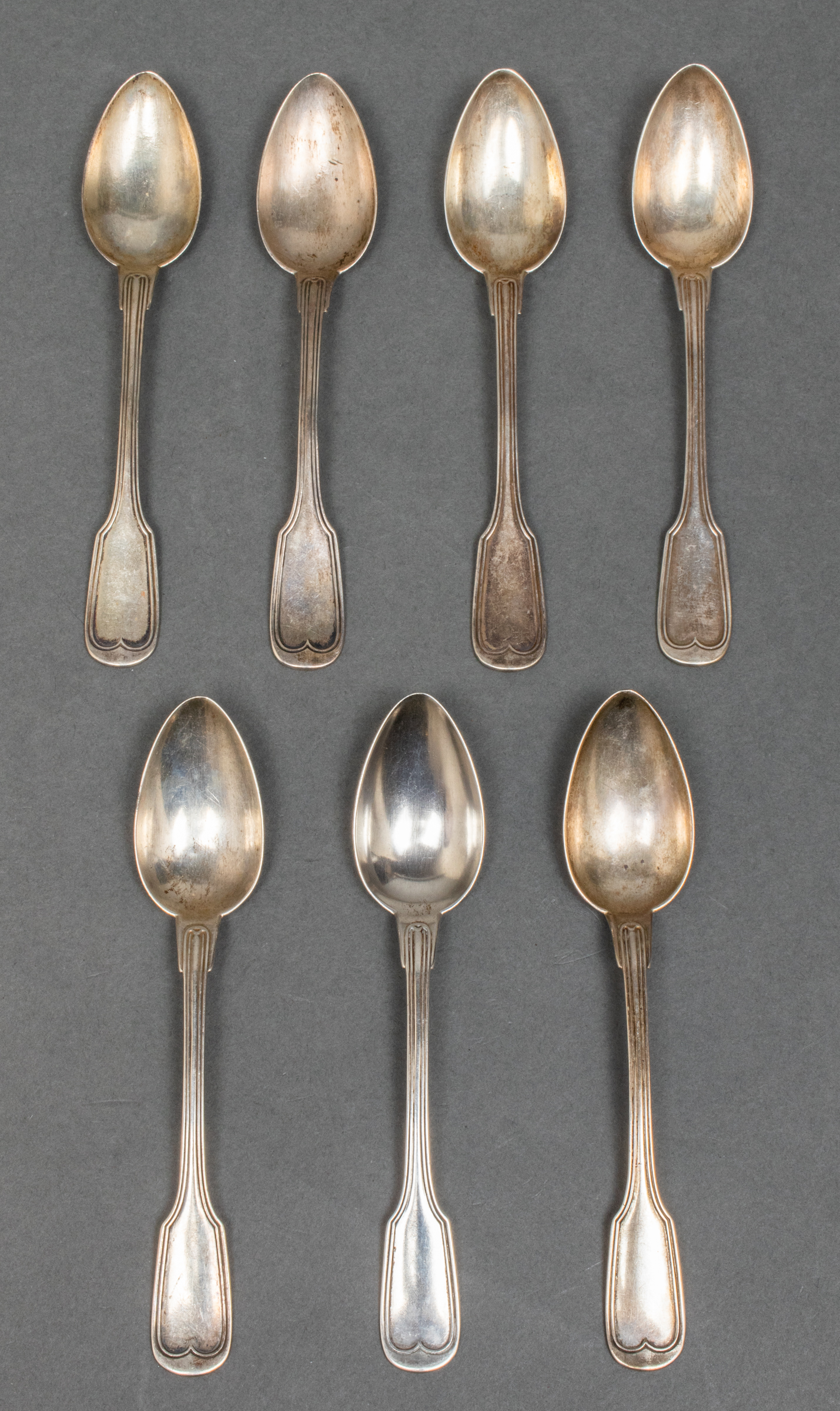 CONTINENTAL SILVER TEASPOONS, SET