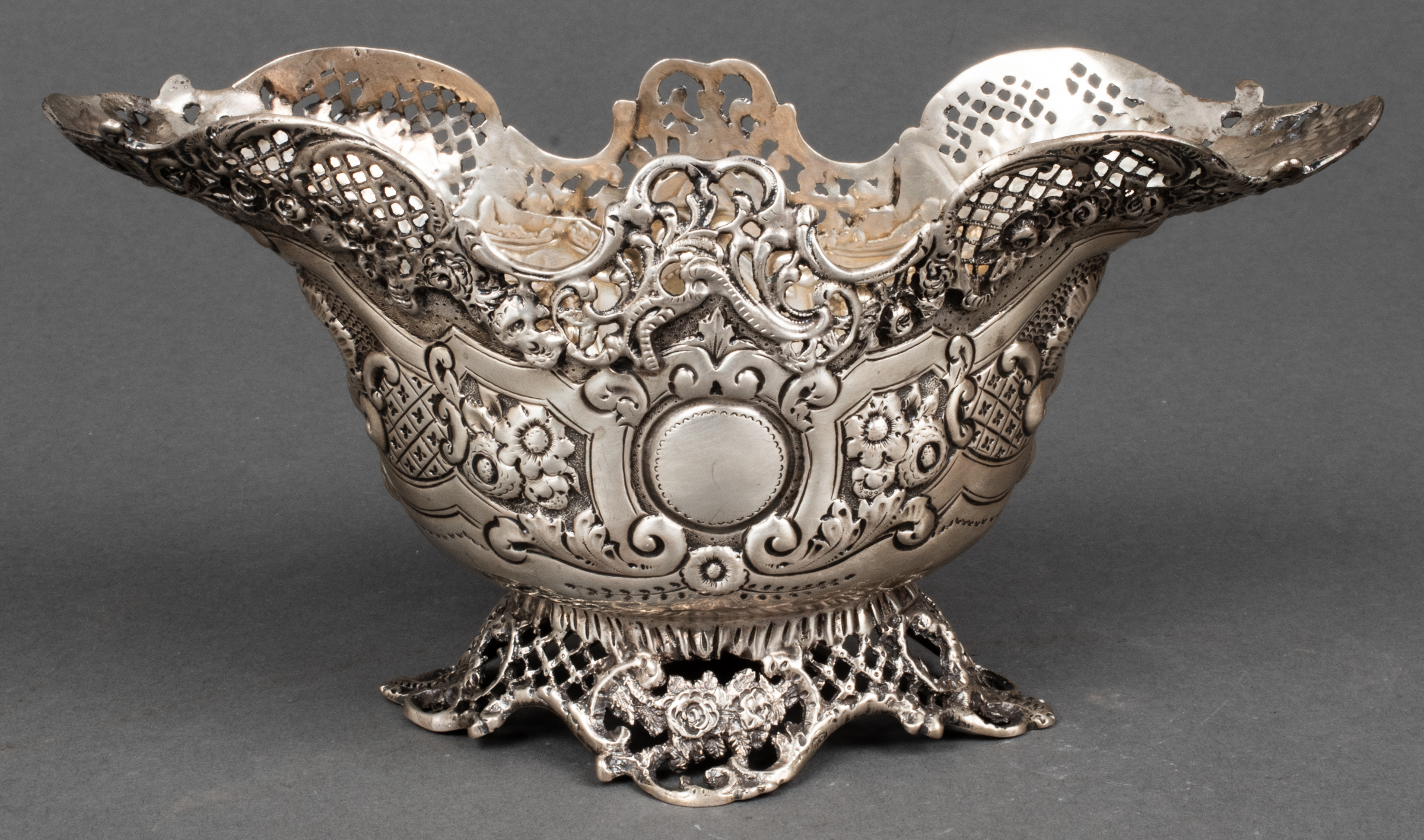 ENGLISH SILVER, PIERCED & REPOUSSE