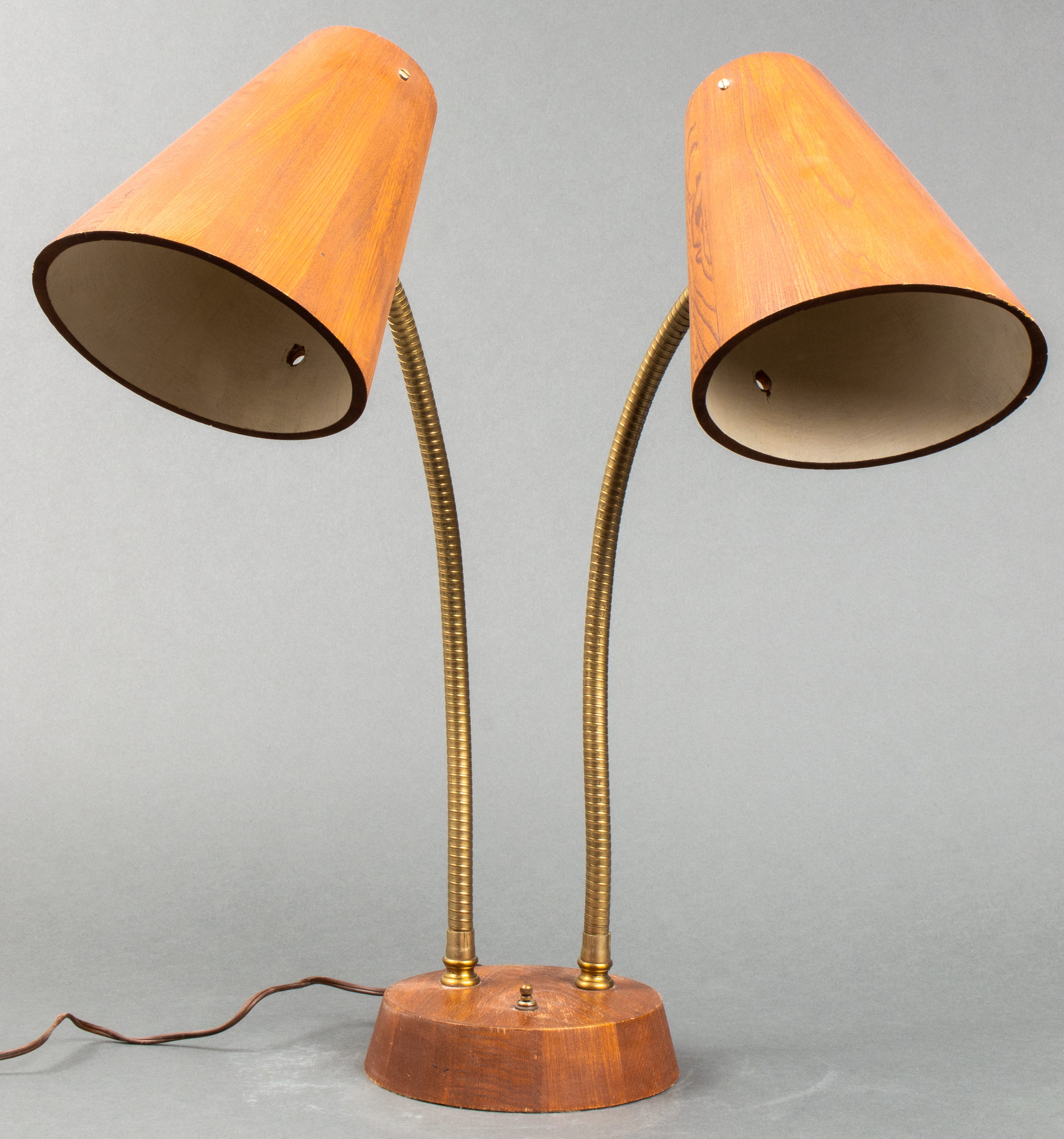 DANISH MODERN TWO-LIGHT DESK LAMP