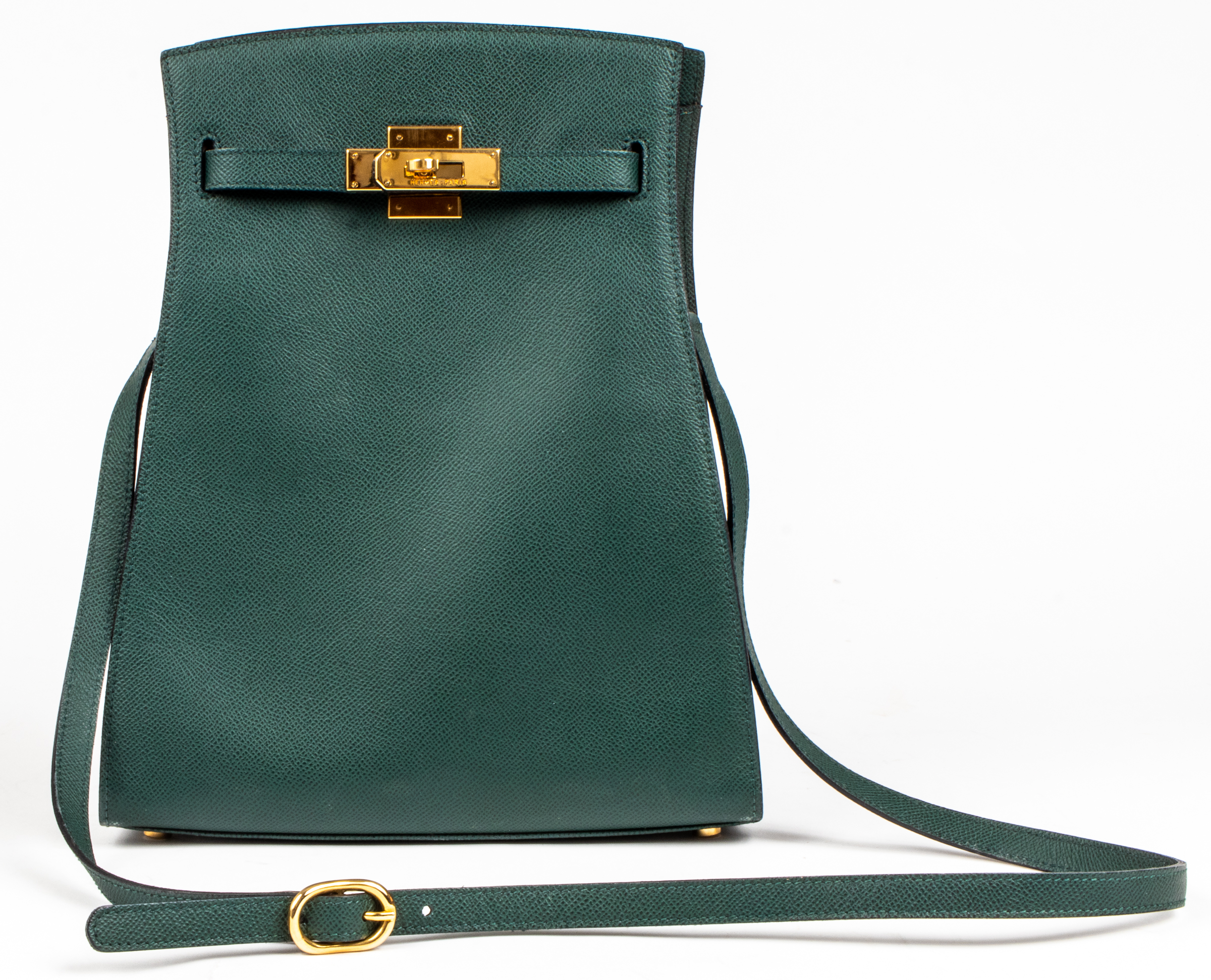 GREEN LEATHER 24CM HANDBAG Green 3c361a