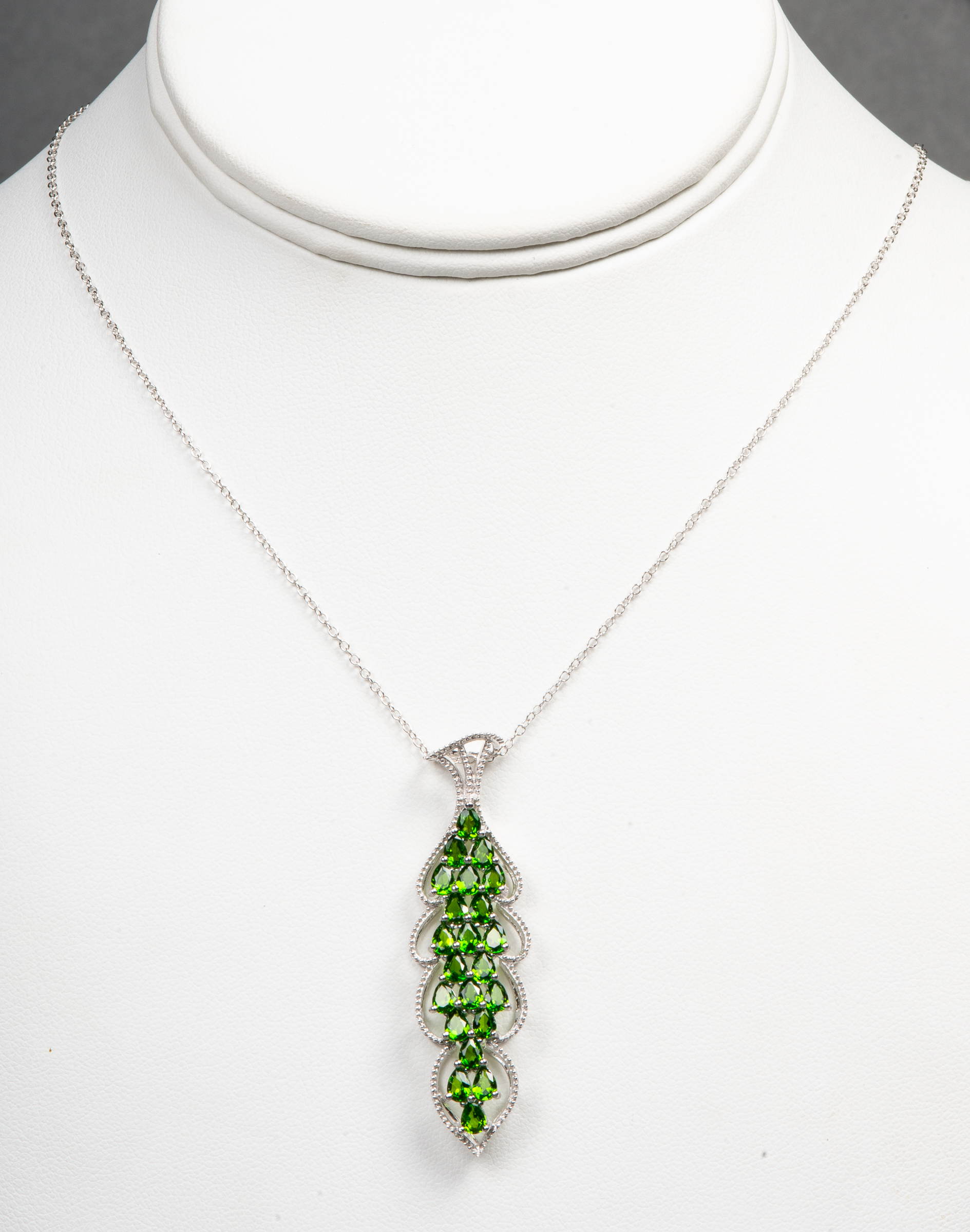 MODERN SILVER PERIDOT FILIGREE 3c36e3