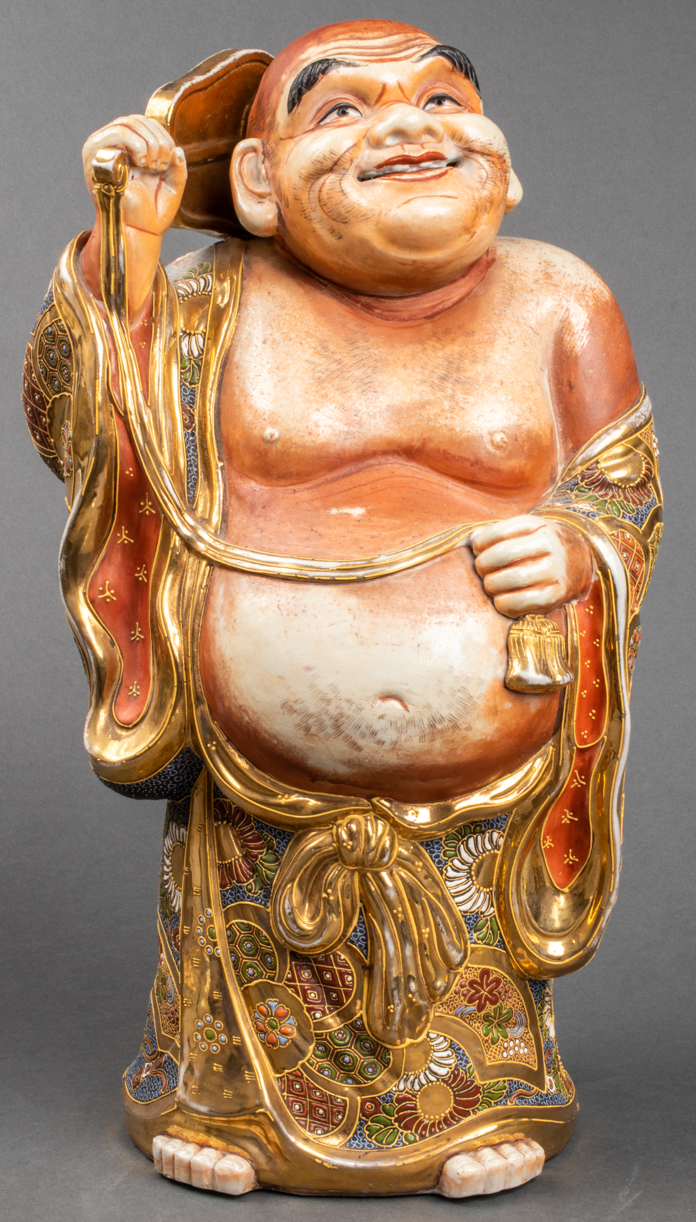 JAPANESE SATSUMA PORCELAIN BUDDHA