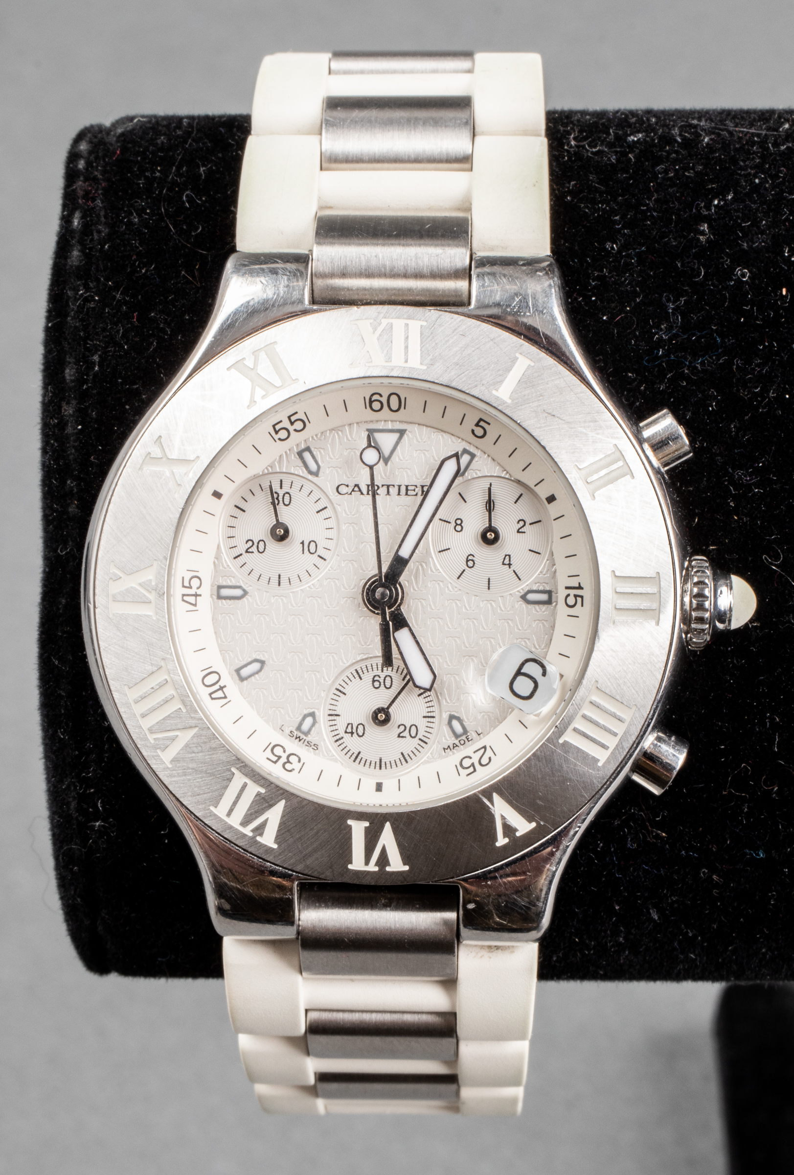 CARTIER CHRONOSCAPH STAINLESS STEEL 3c3940