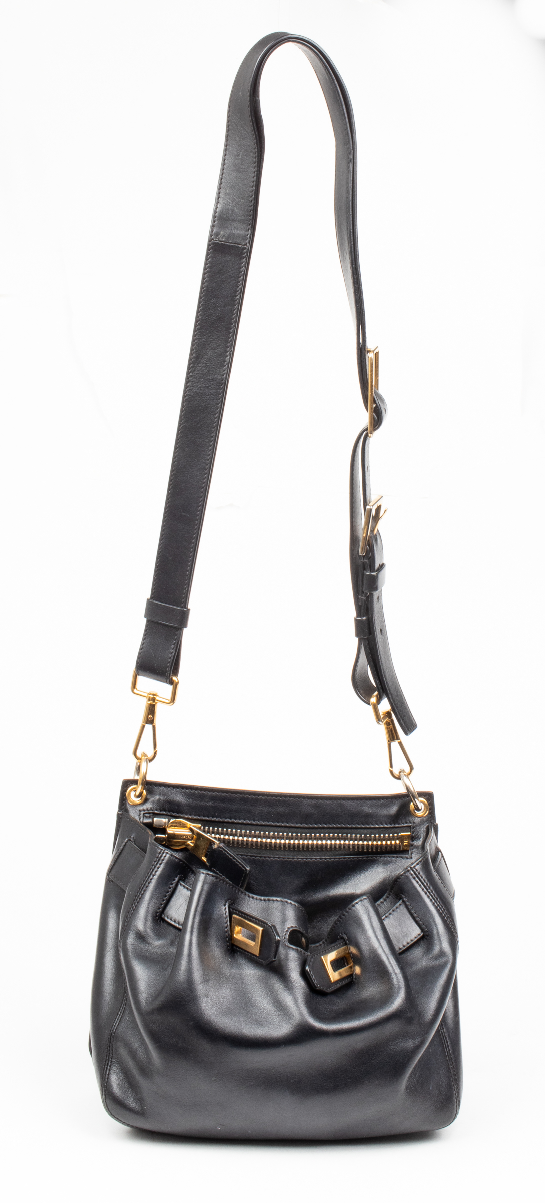 TOM FORD BLACK LEATHER CROSSBODY 3c3979