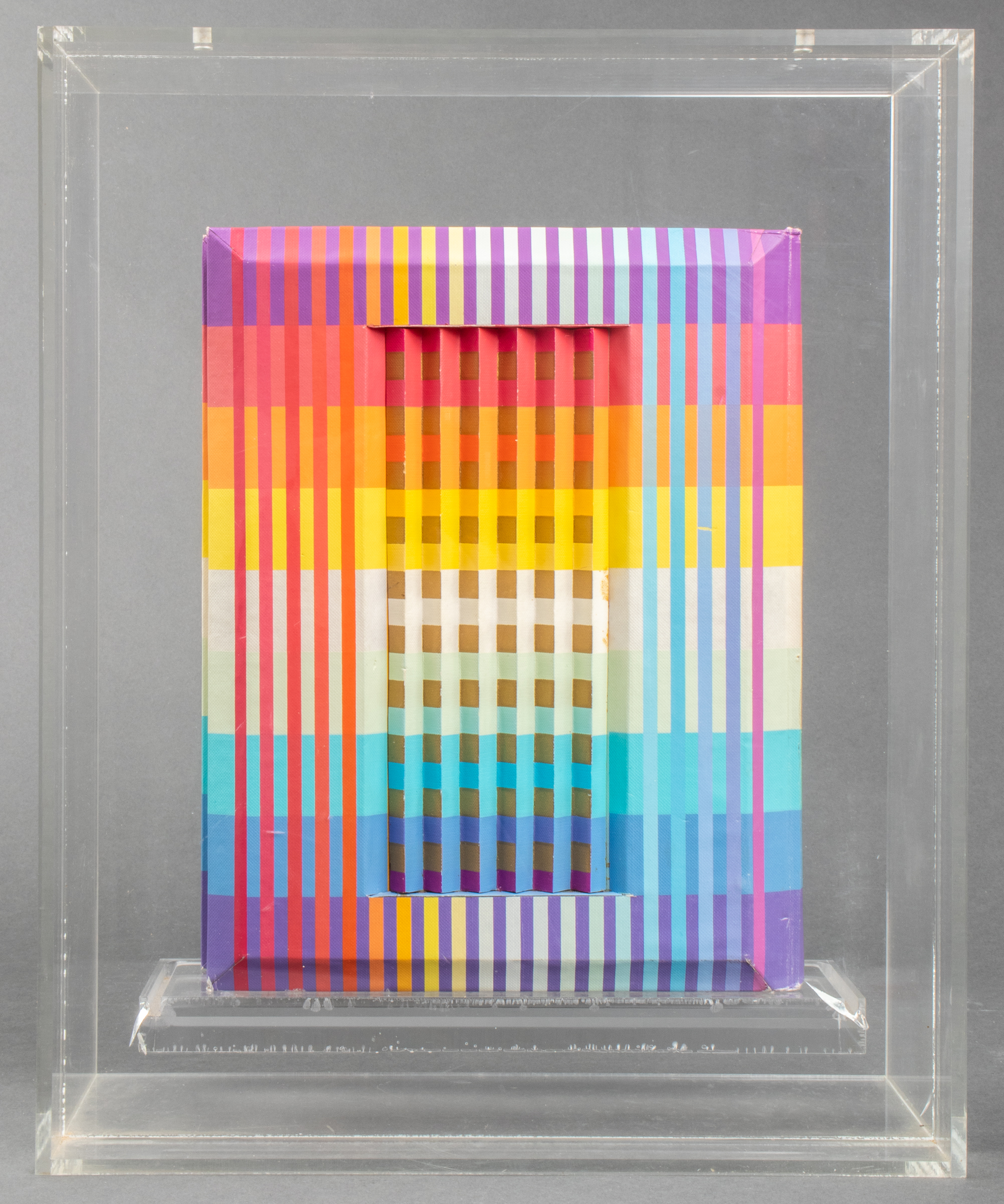 YAACOV AGAM JUDAICA OP-ART "RAINBOW