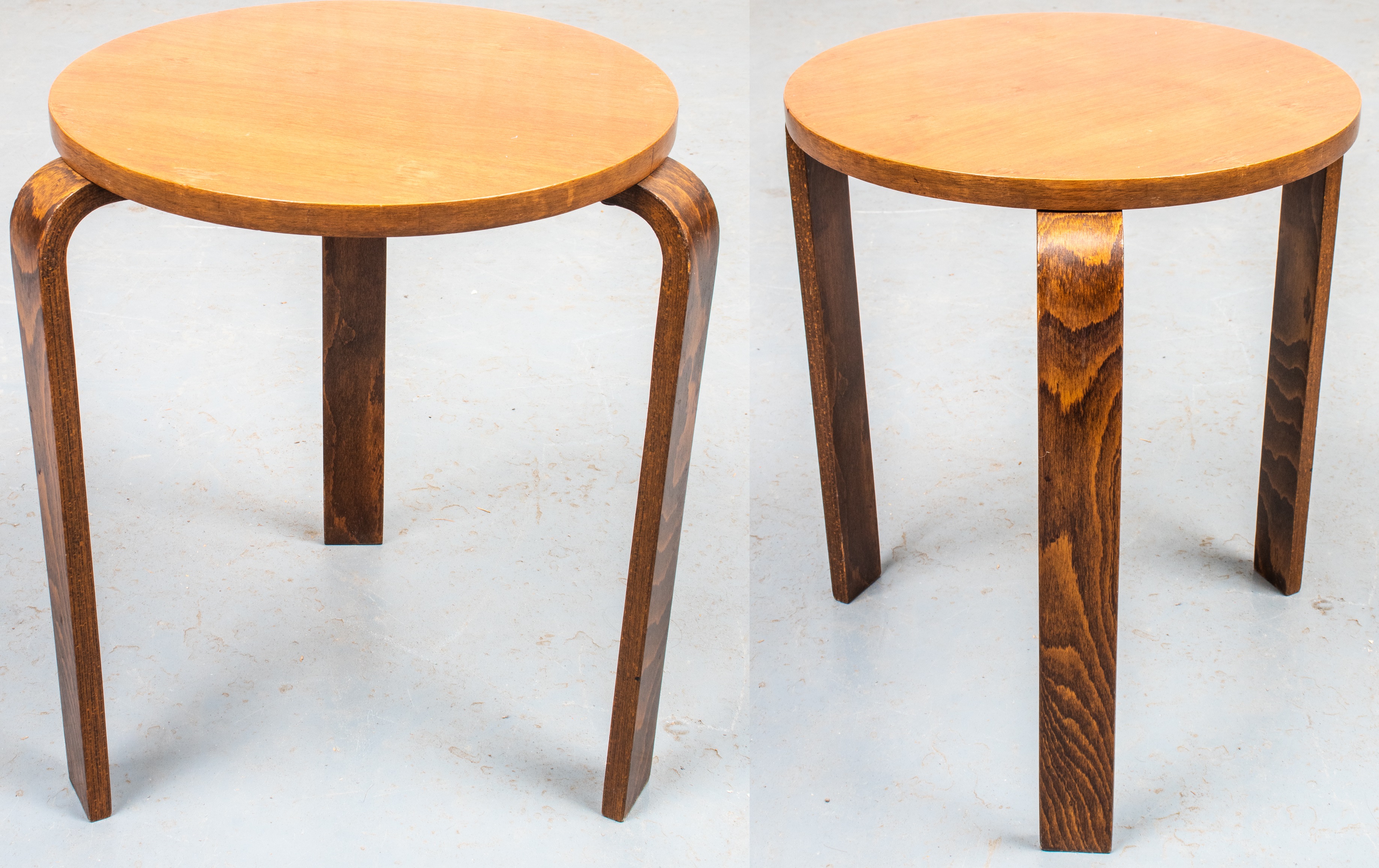 AALTO MANNER DANISH MODERN TEAK SIDE