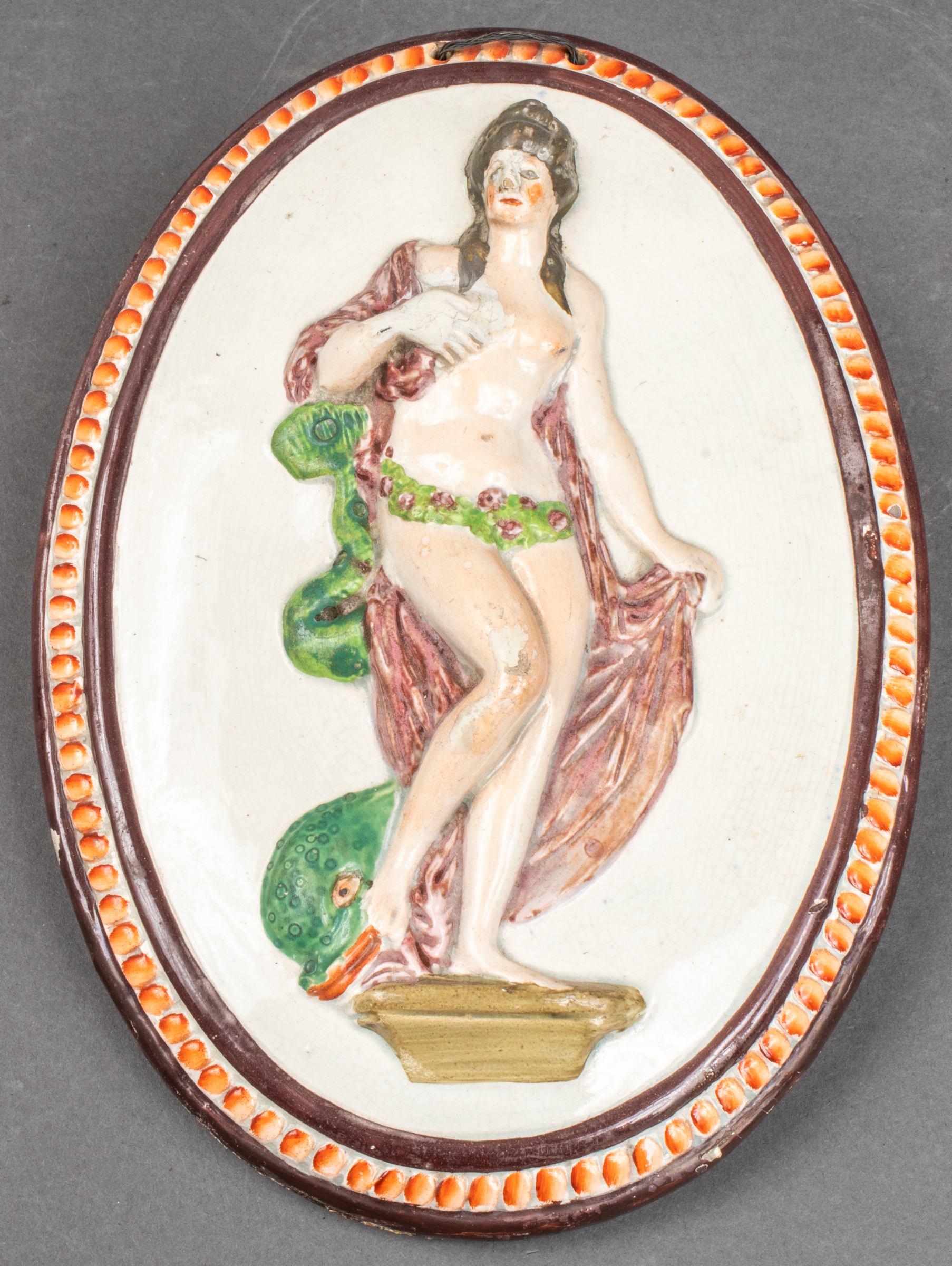 RARE ANTIQUE STAFFORDSHIRE WALL