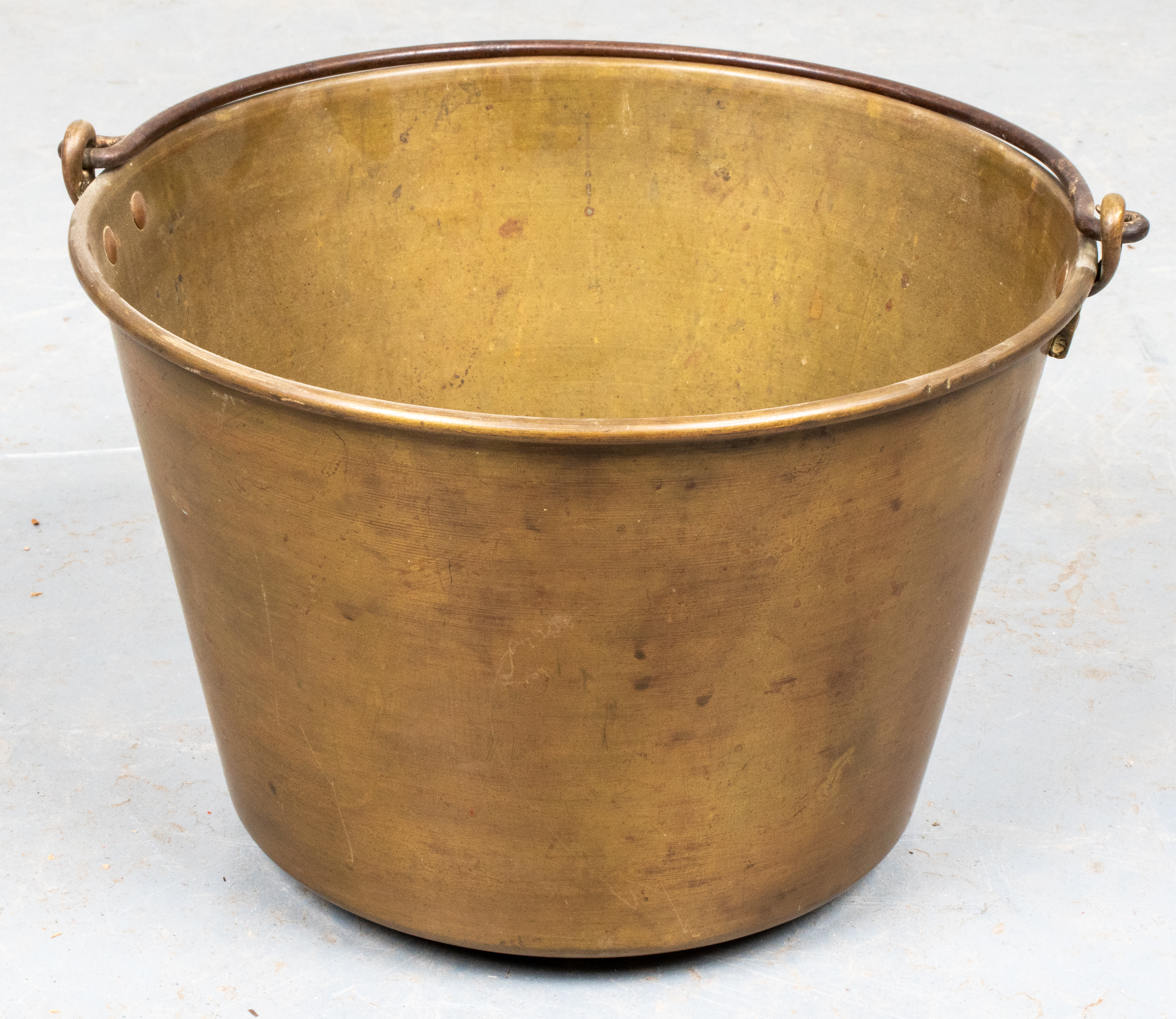 BRASS FIREPLACE SCUTTLE BUCKET Brass