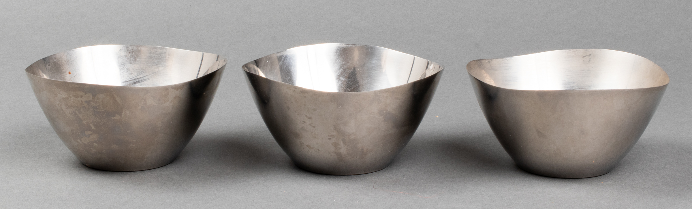 DANISH STAINLESS STEEL BOWLS, 3