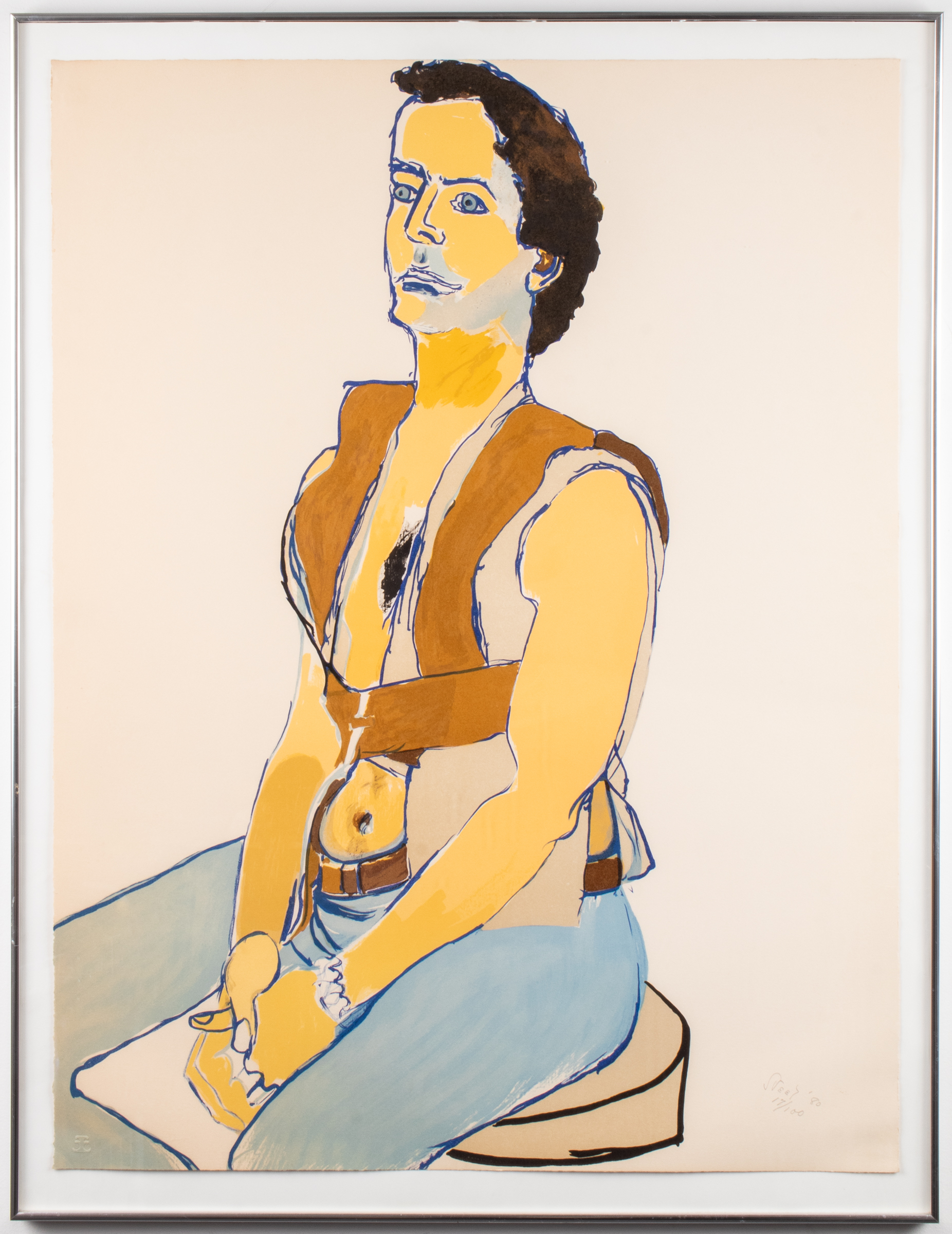 ALICE NEEL MAN IN HARNESS LITHOGRAPH  3c3bee