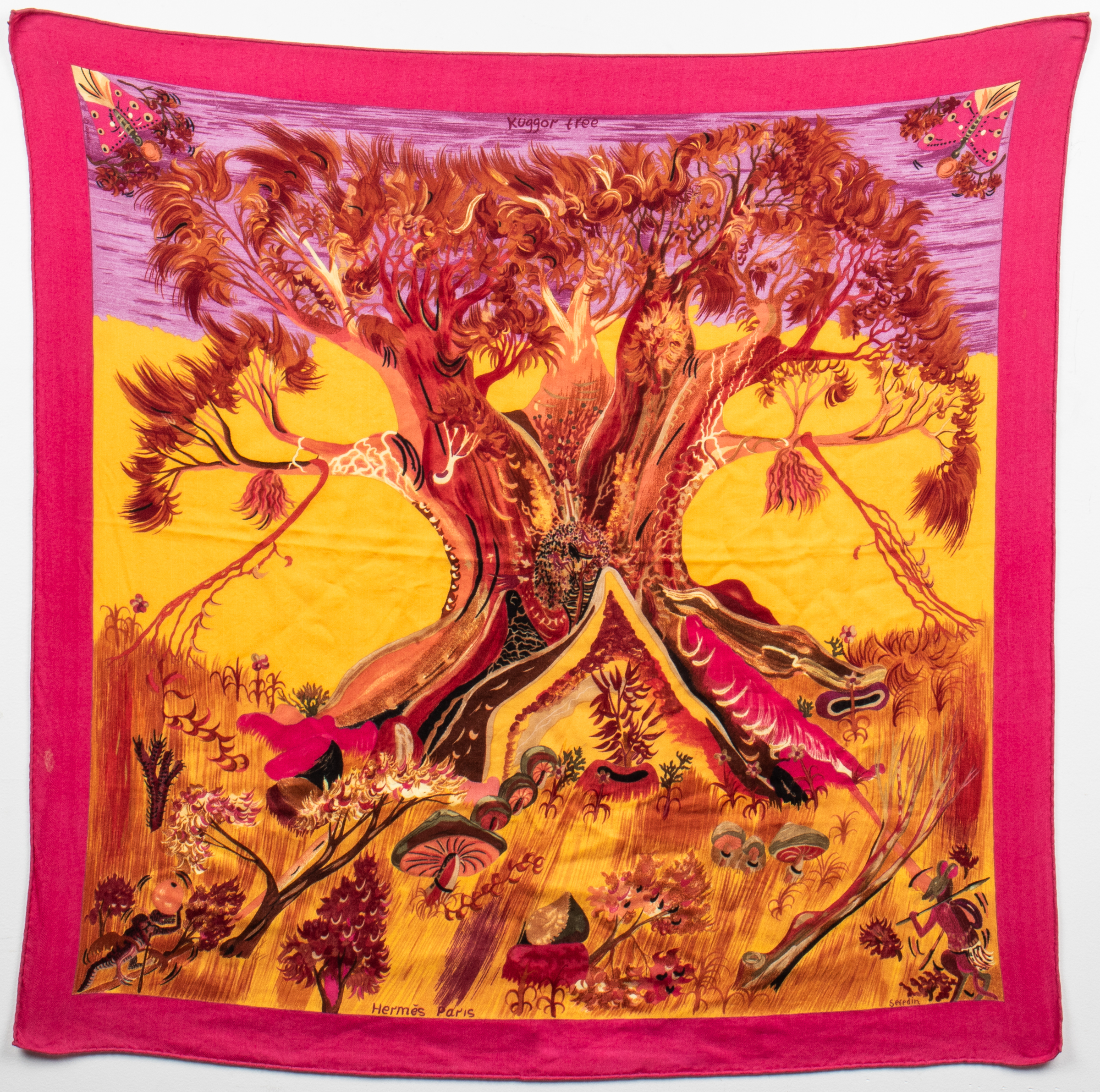 HERMES "KUGGOR TREE" CASHMERE &