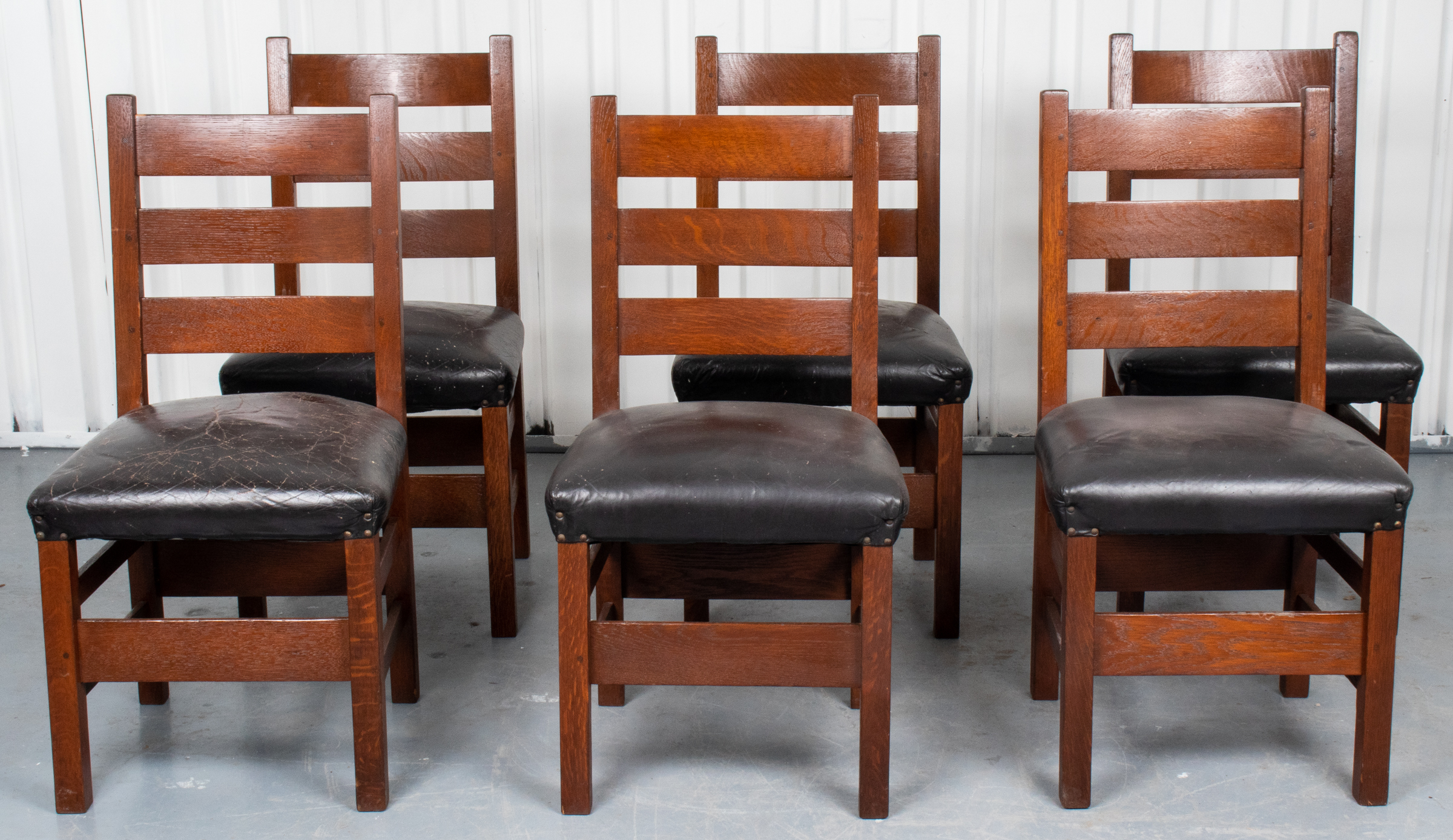 STICKLEY OAK AND BLACK LEATHER 3c3c5f