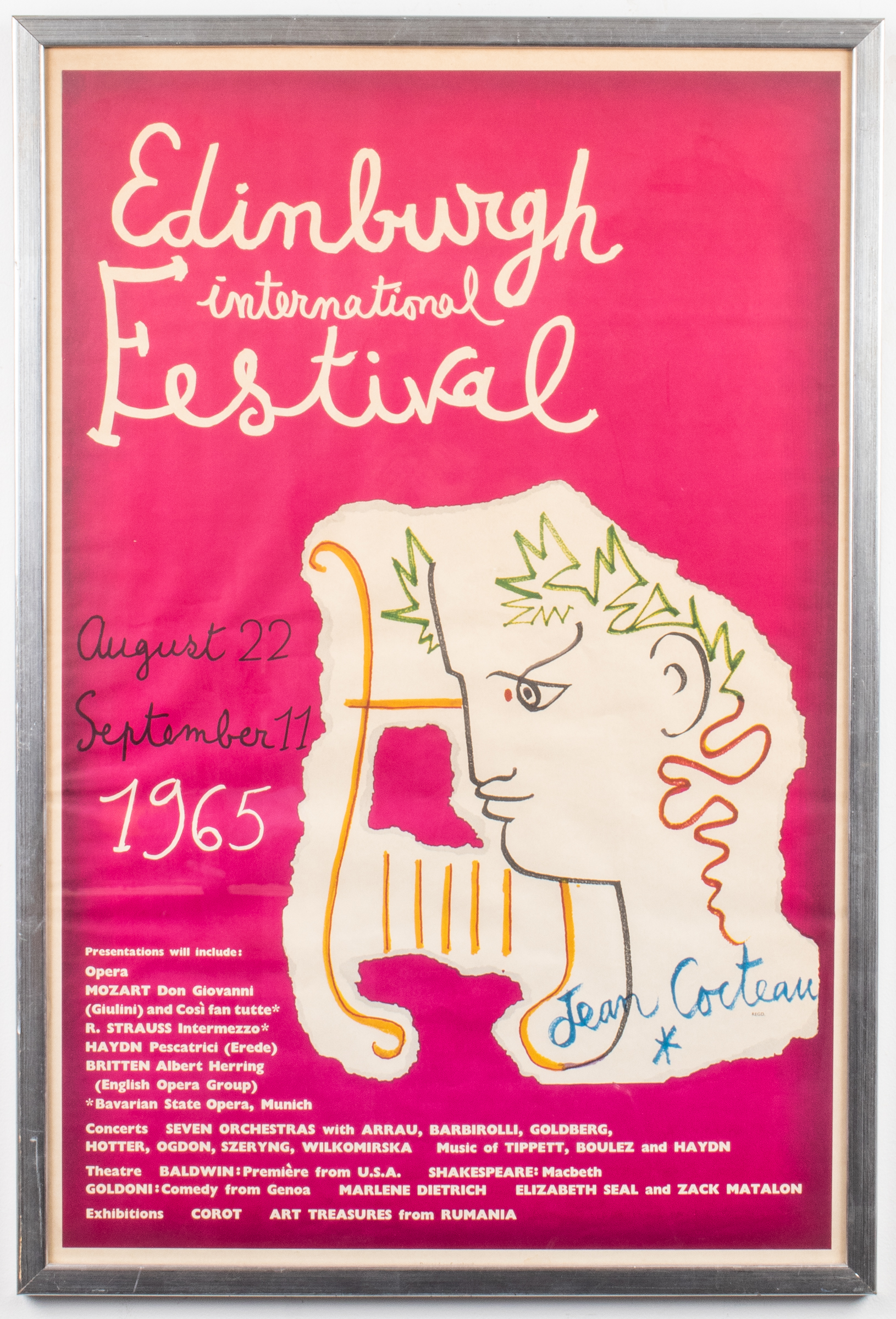 JEAN COCTEAU EDINBURGH INTL FESTIVAL 3c3c7f