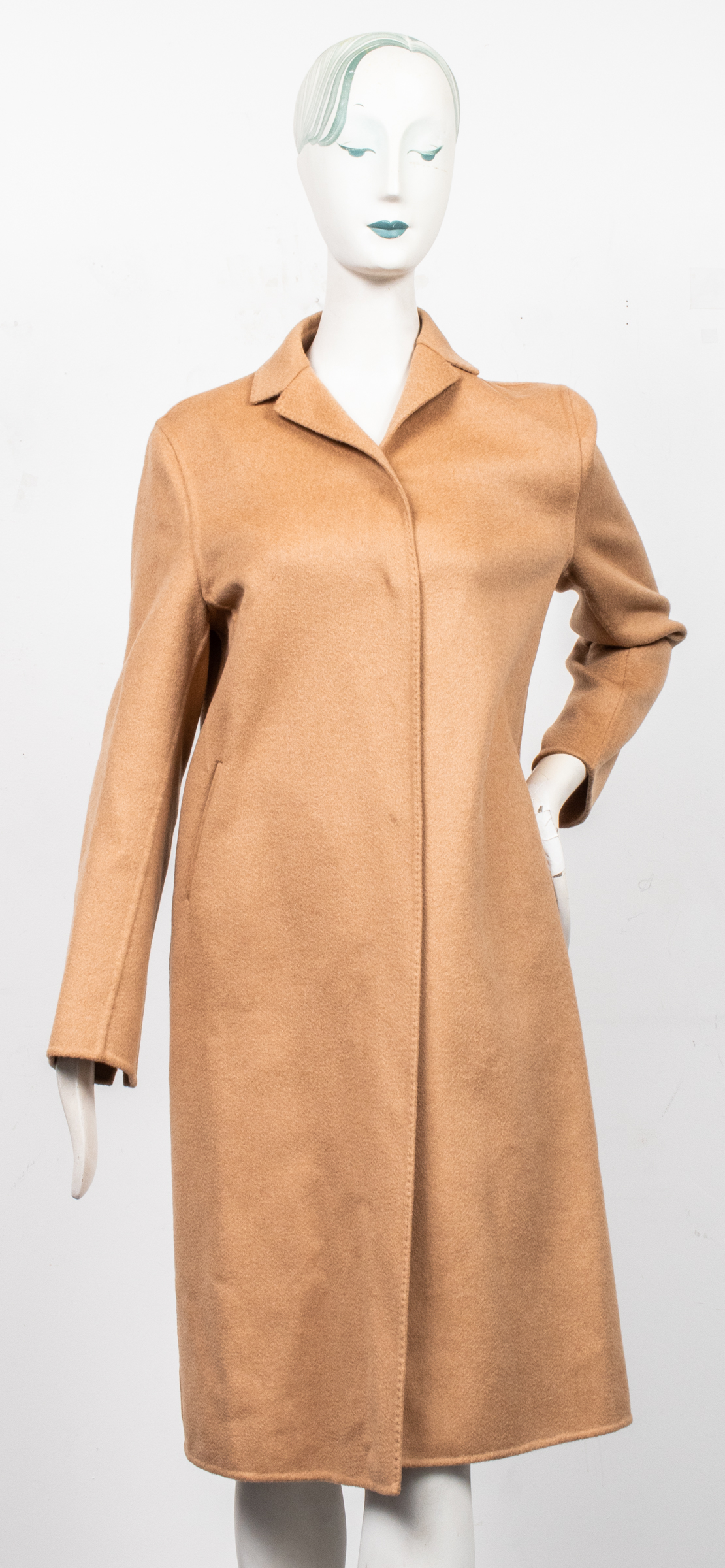 MARLOWE TAN CAMELHAIR LONG COAT