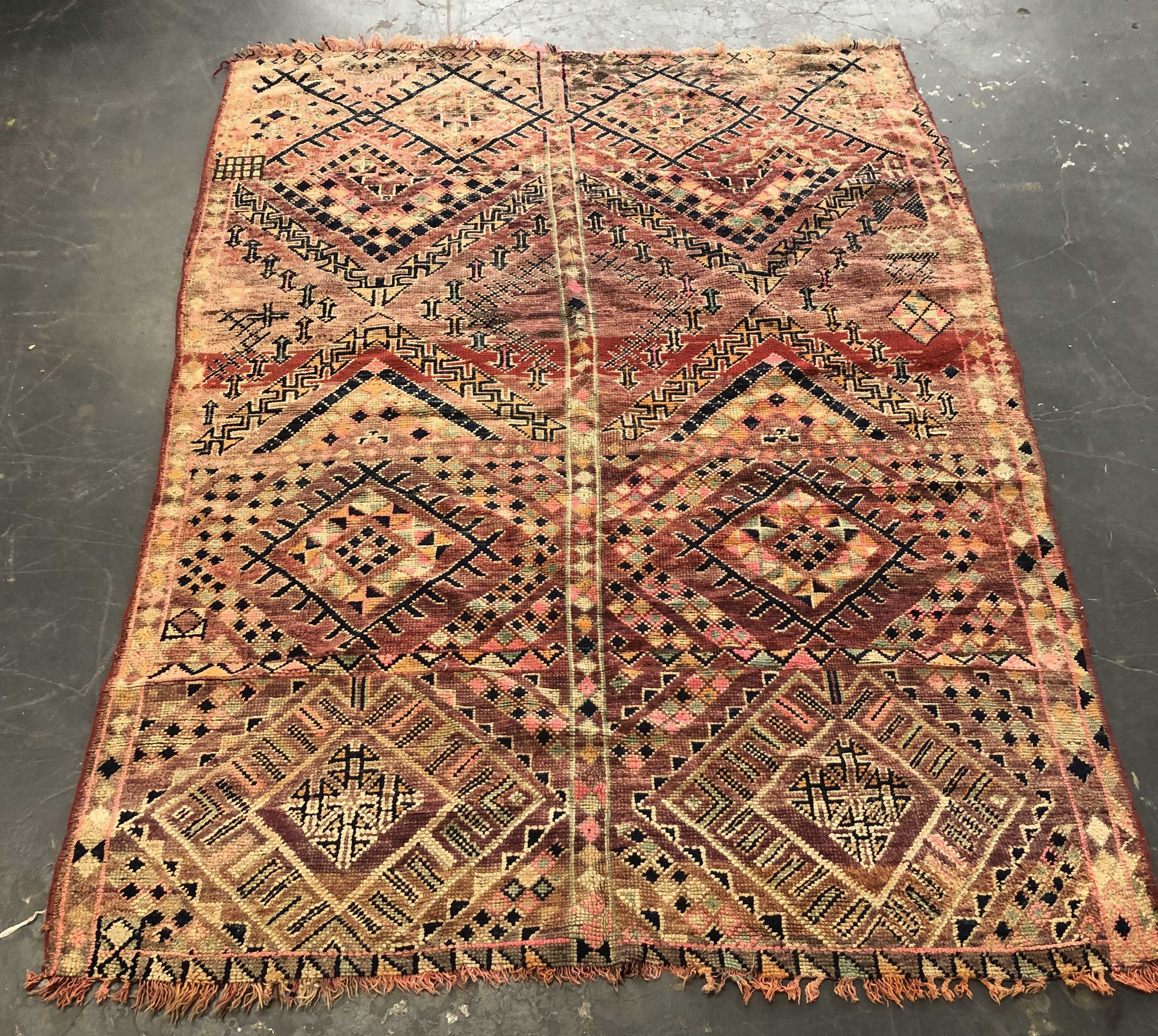 MOROCCAN FLATWEAVE RUG 7' X 5'