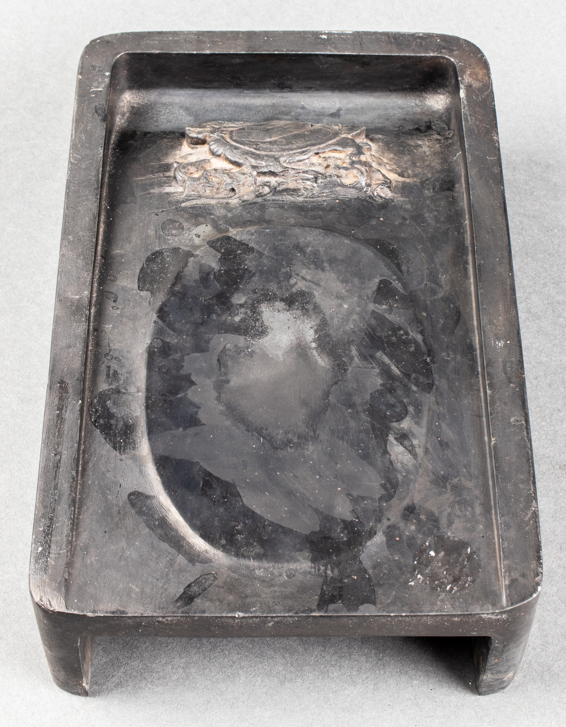 CHINESE GRAY DUAN INKSTONE WITH 3c3d2a