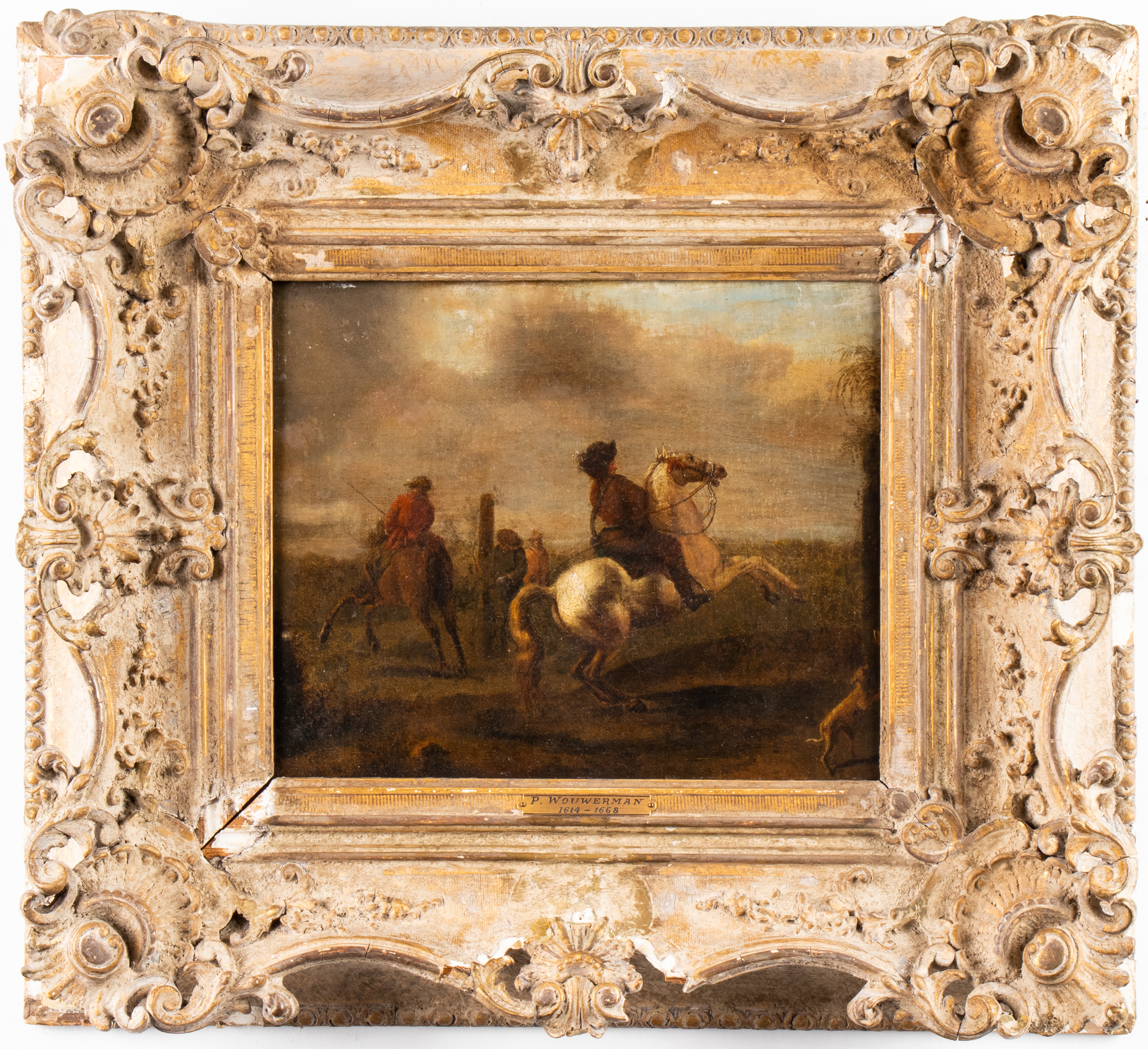 PHILIPS WOUWERMAN MEN ON HORSEBACK 3c3d36