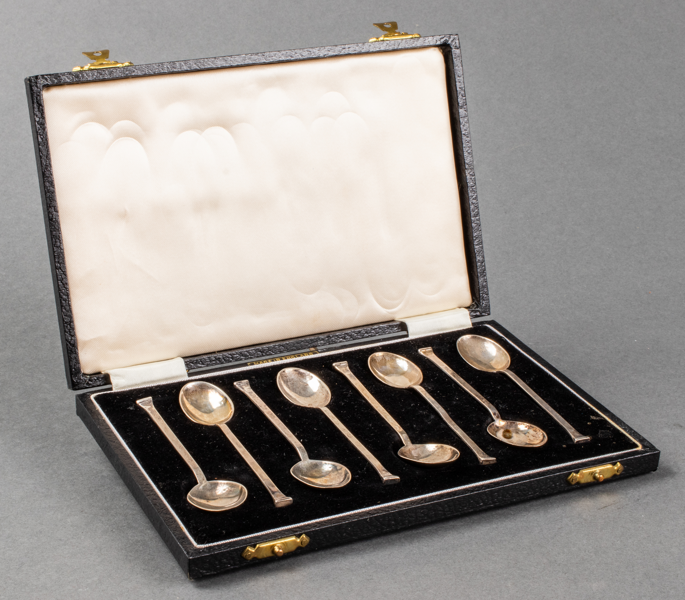 ENGLISH STERLING SILVER DEMITASSE SPOONS,