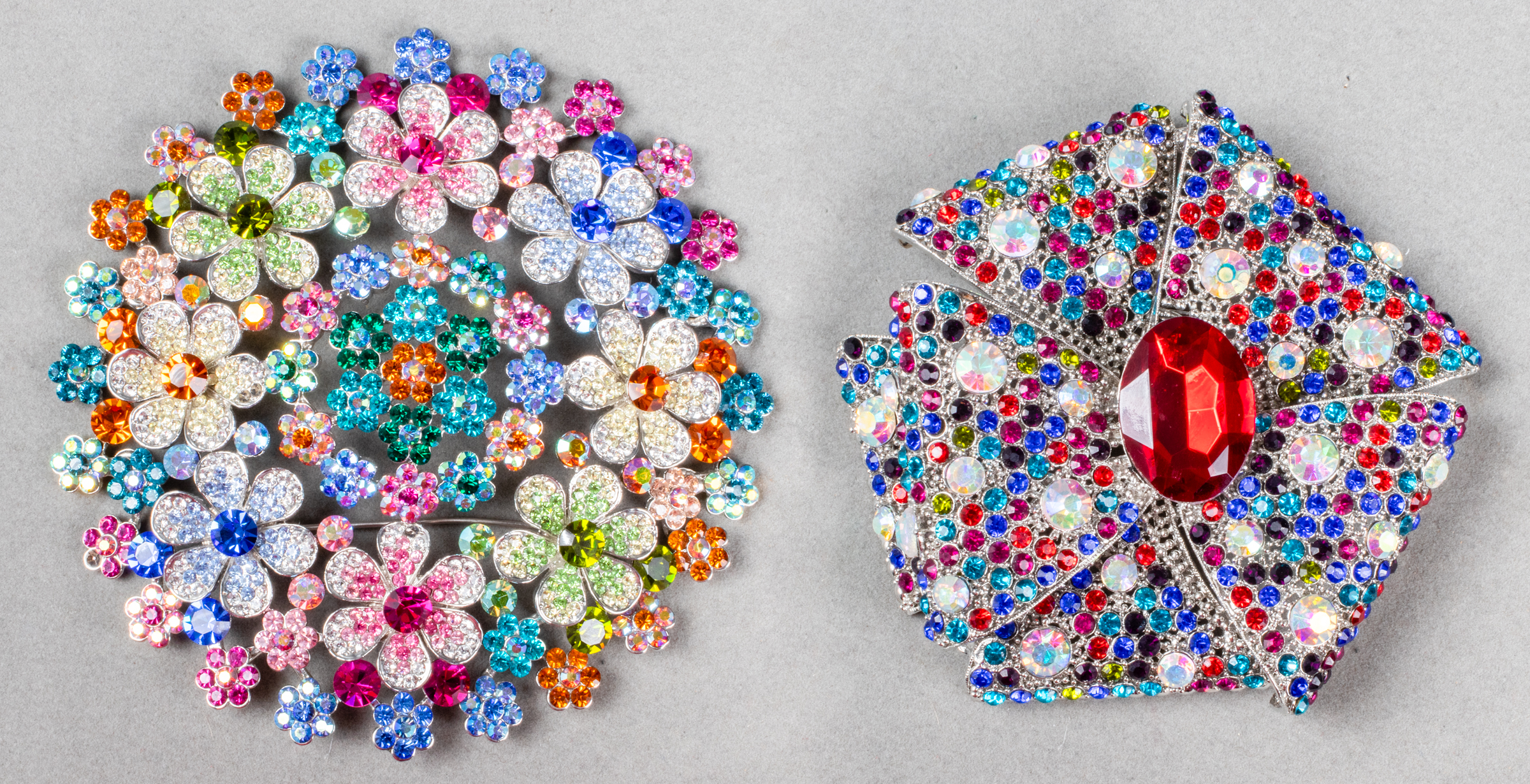 RAINBOW RHINESTONE COSTUME JEWELRY