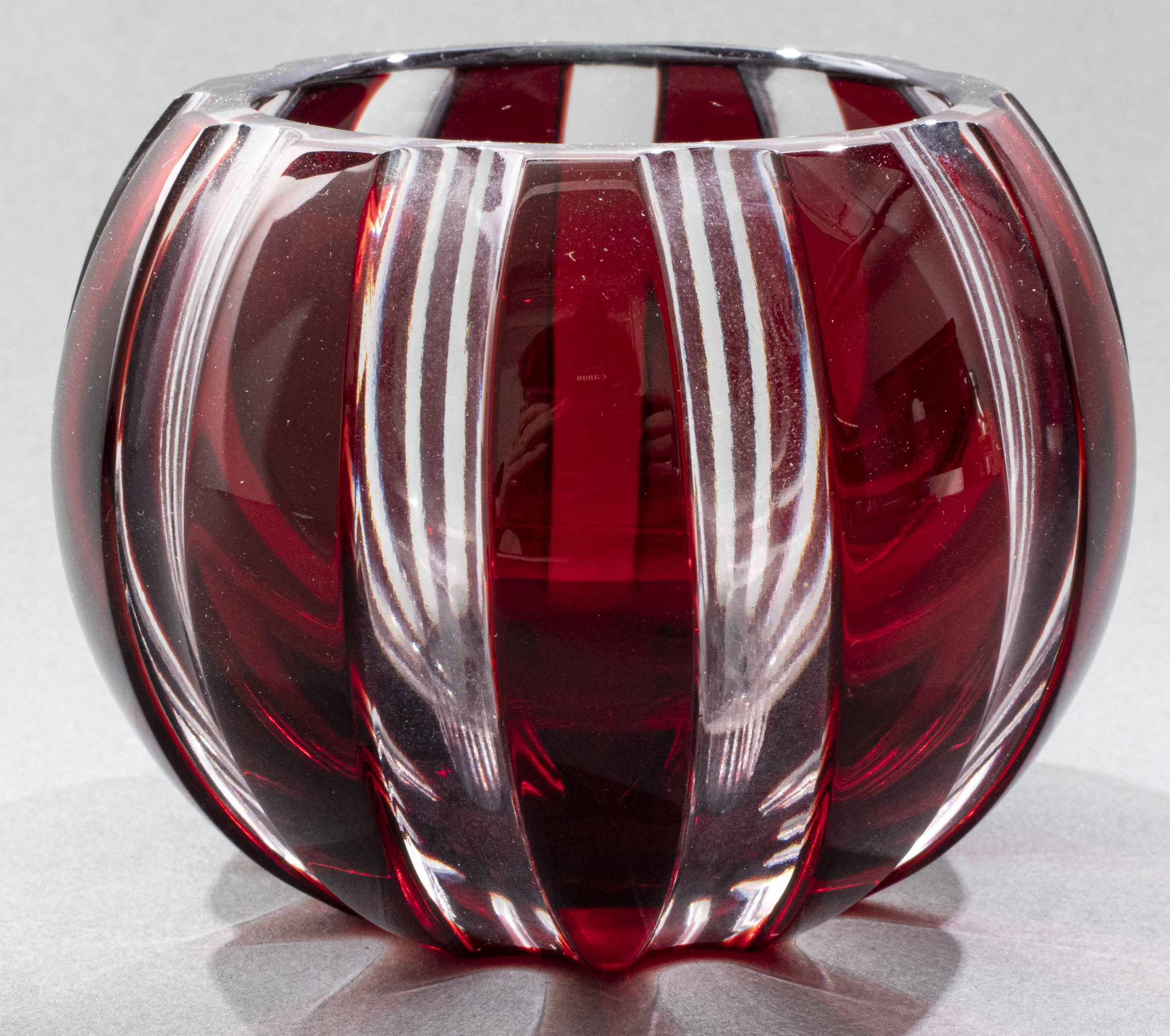 FABERGE PARALLELE RUBY RED CRYSTAL 3c3e5b