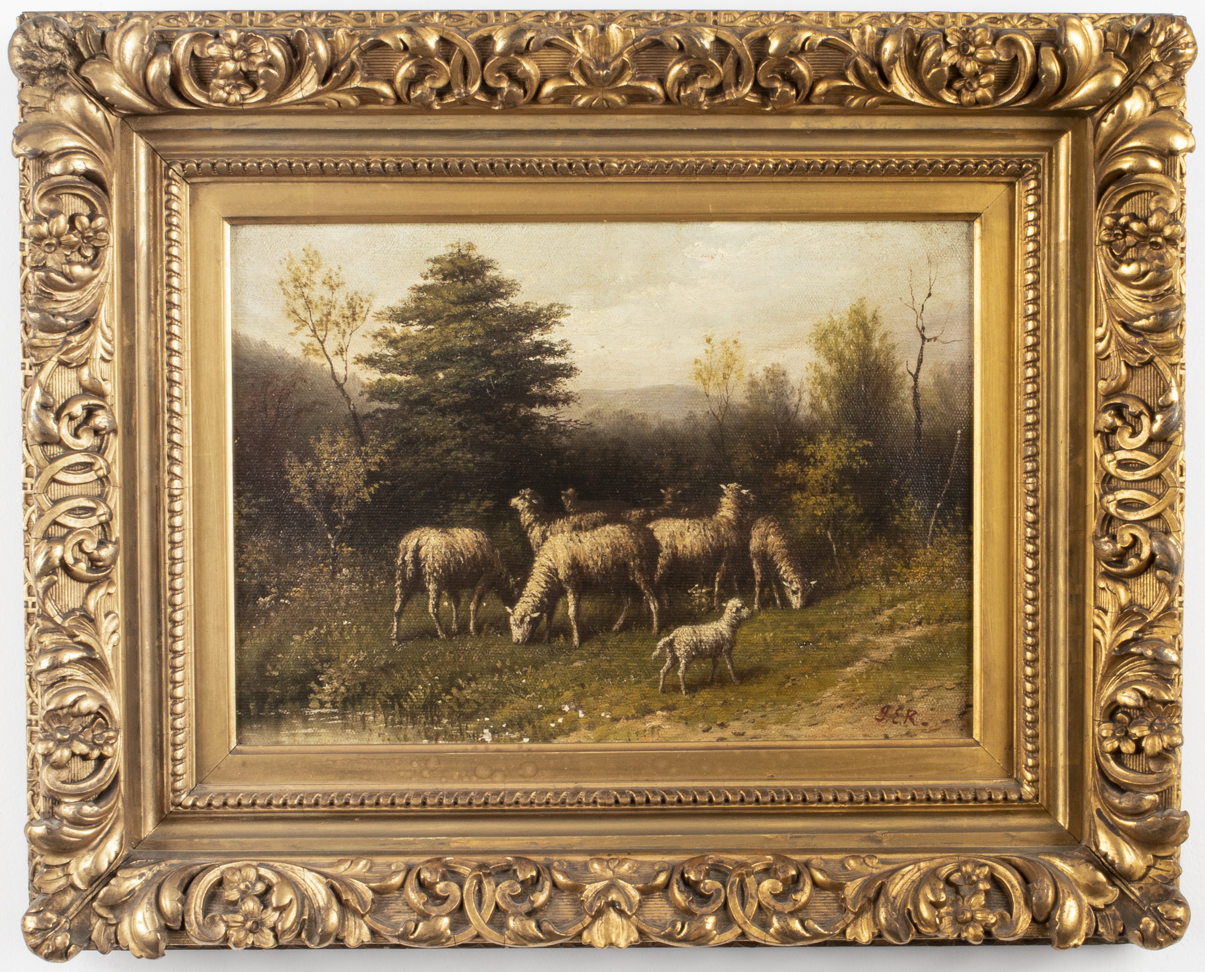 ILLEGIBLY SIGNED "PASTORAL WITH