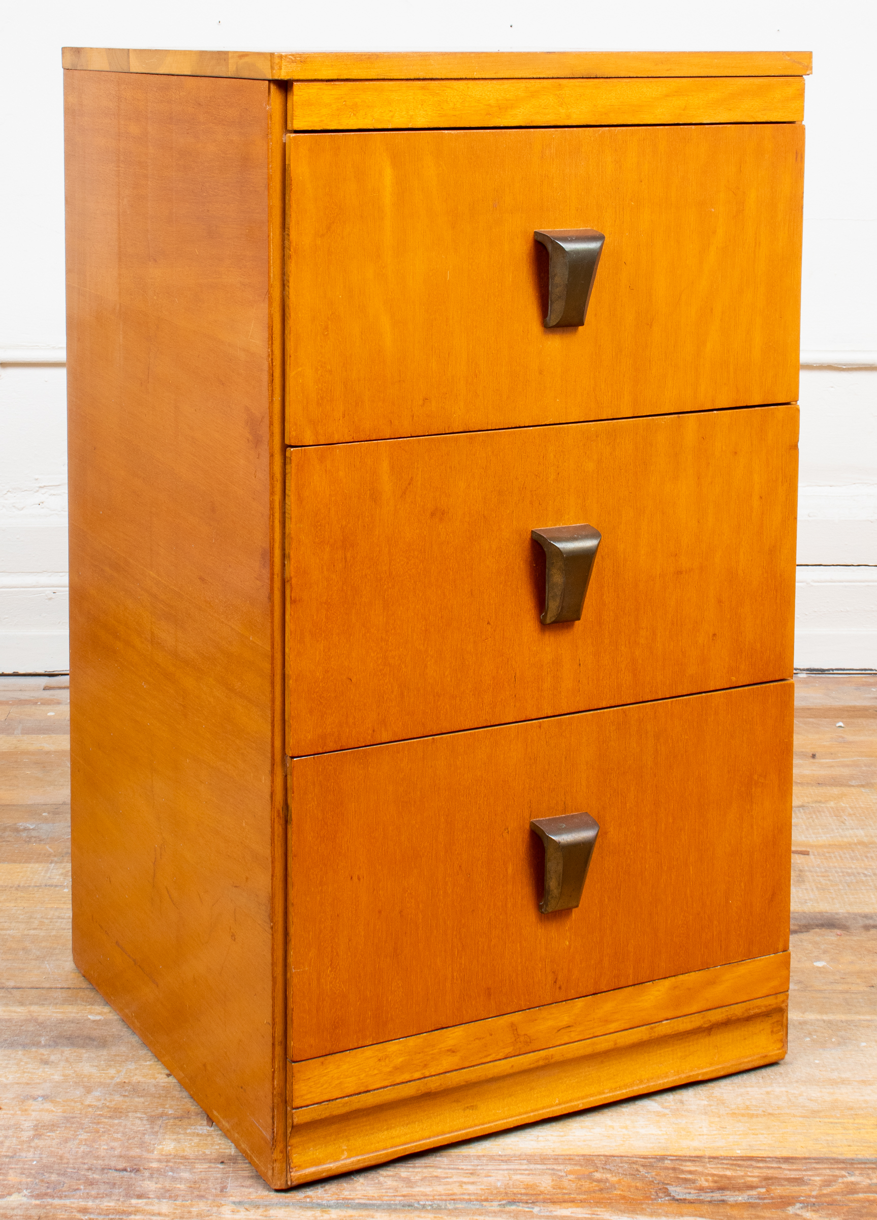 AMERICAN ART DECO THREE DRAWER