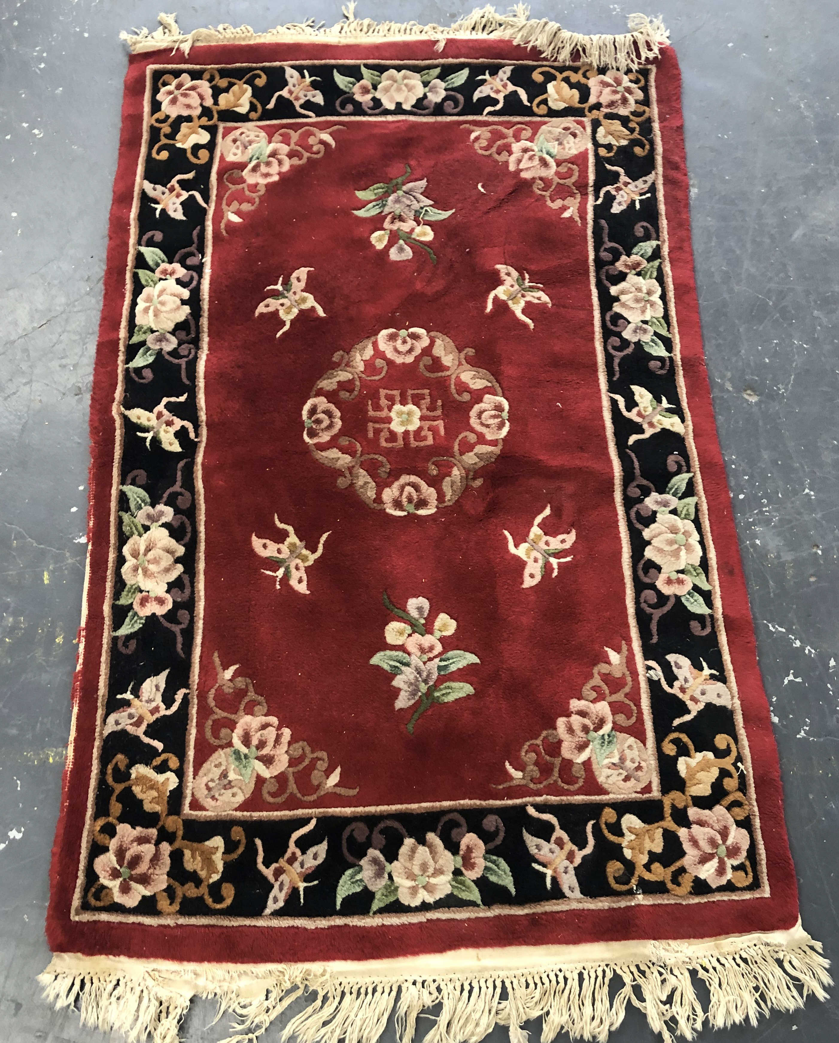 CHEN CHU CHINESE FLORAL RUG 5  3c3f2a