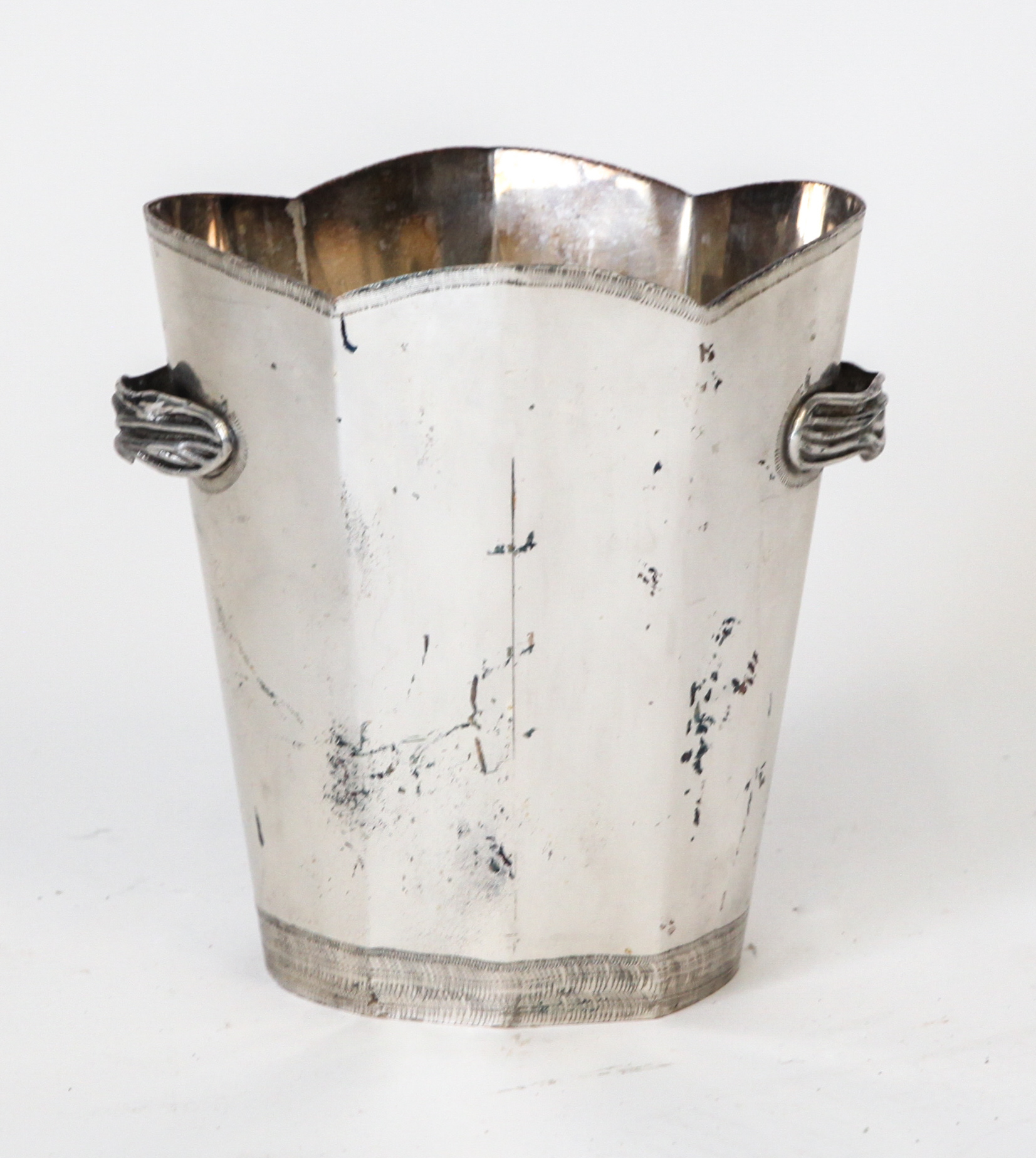 SILVER PLATED TWO HANDLE ICE BUCKET 3c3fc7