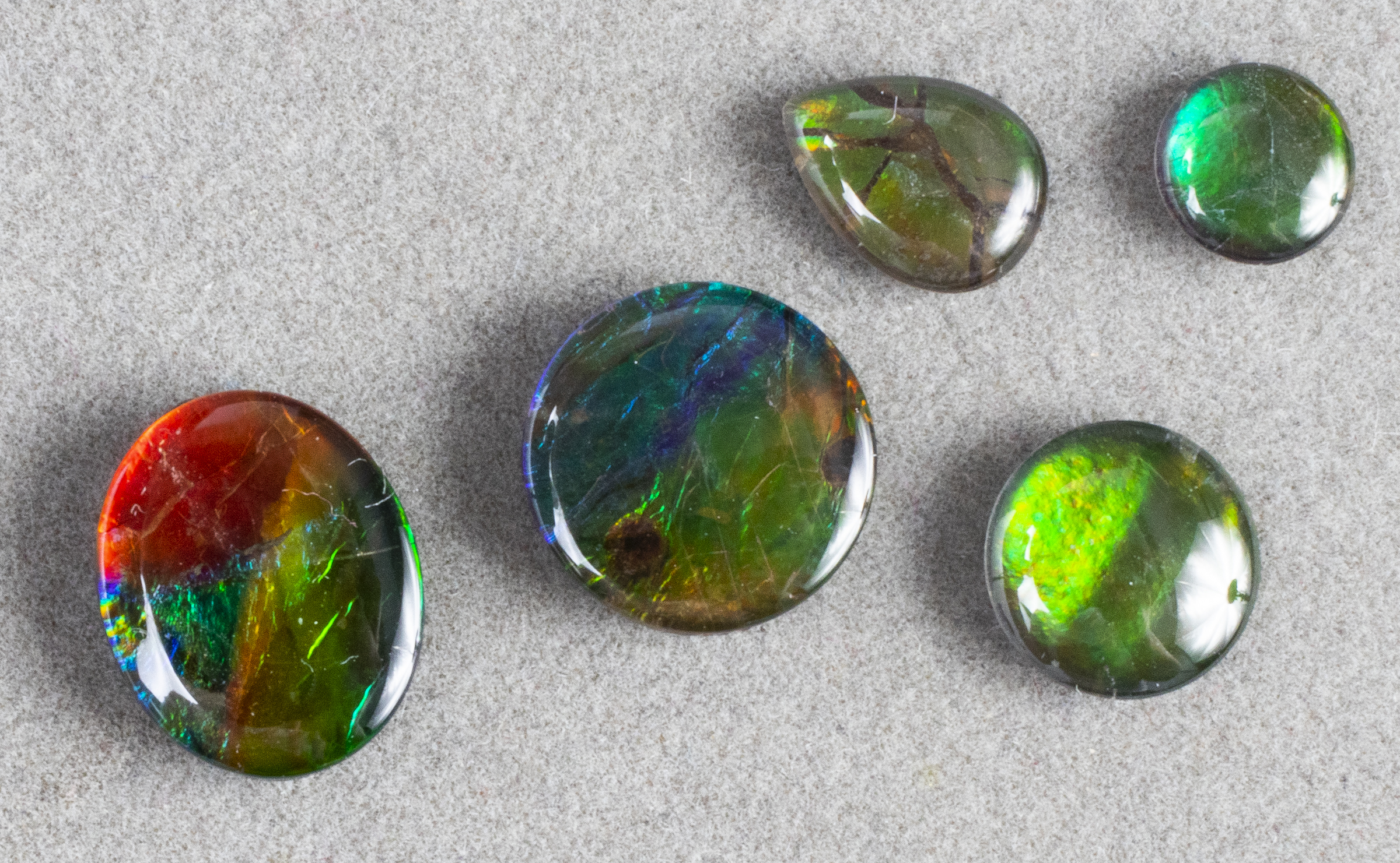 8 80 CTTW GROUP OF LOOSE AMMOLITE 3c3fce