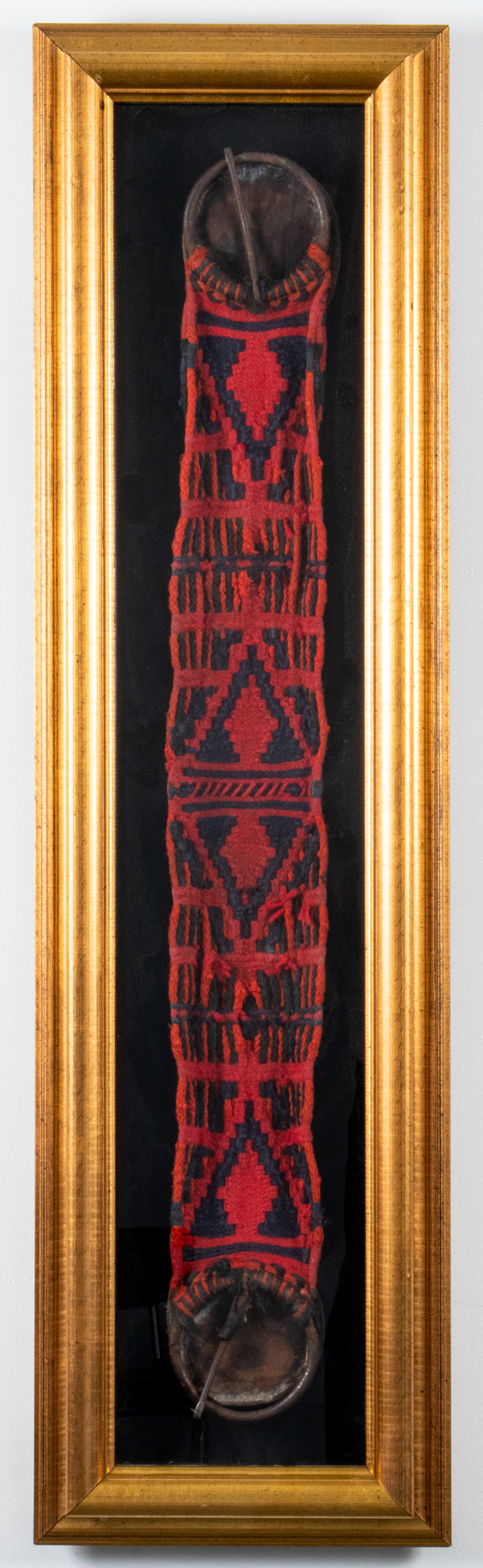 AFRICAN TRIBAL RED & BLACK WOVEN