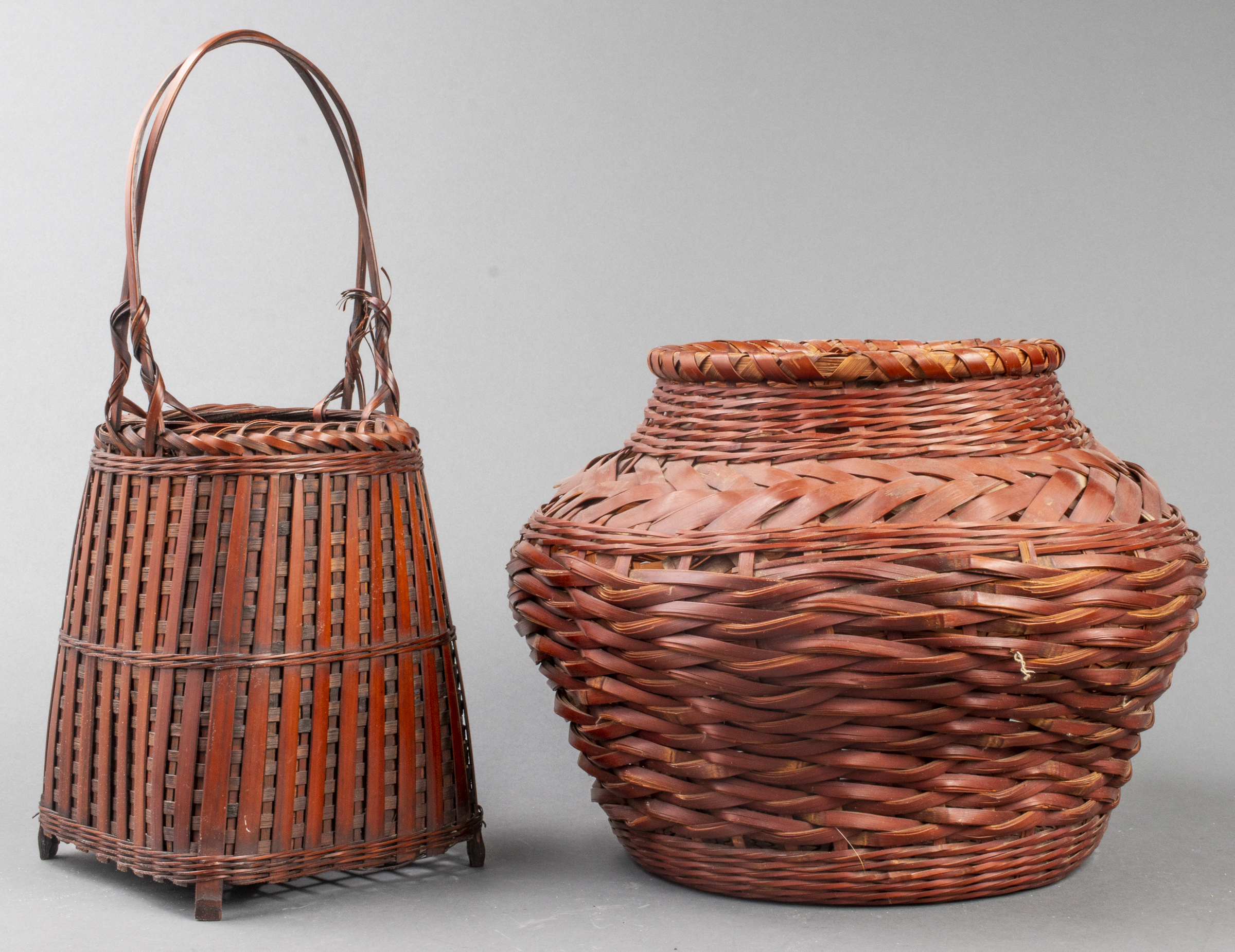 JAPANESE IKEBANA BASKETS, 2 Japanese