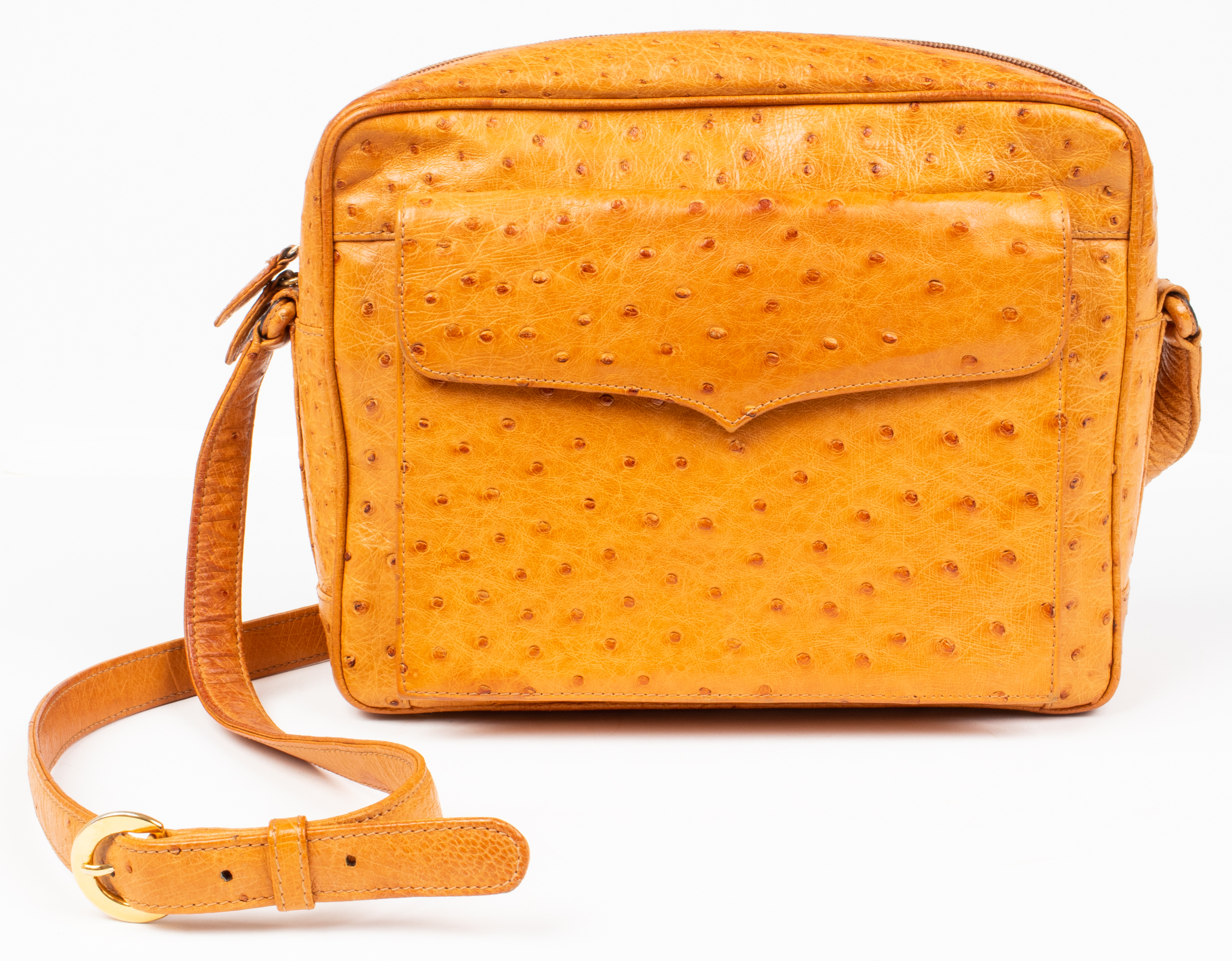 LANA MARKS TAN OSTRICH LEATHER