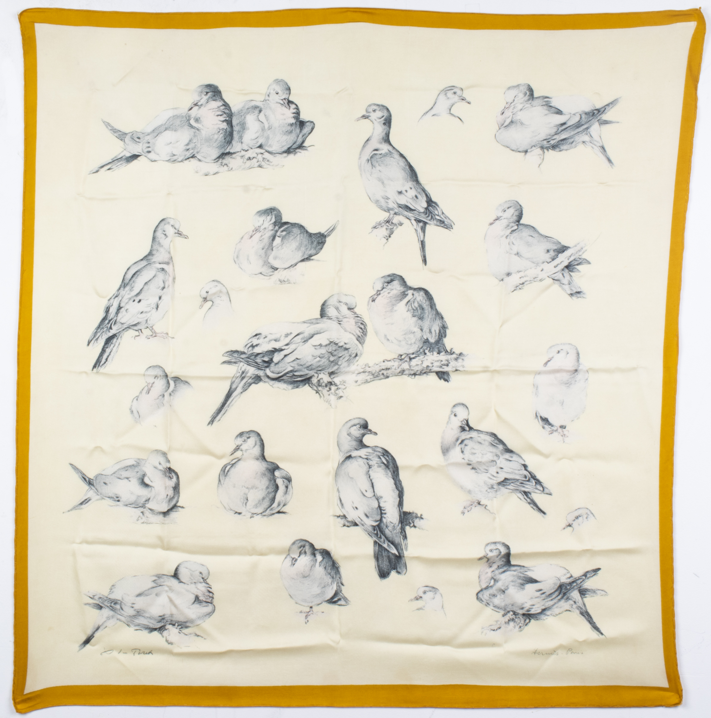 HERMES BIRDS SILK SCARF Hermes 3c407d