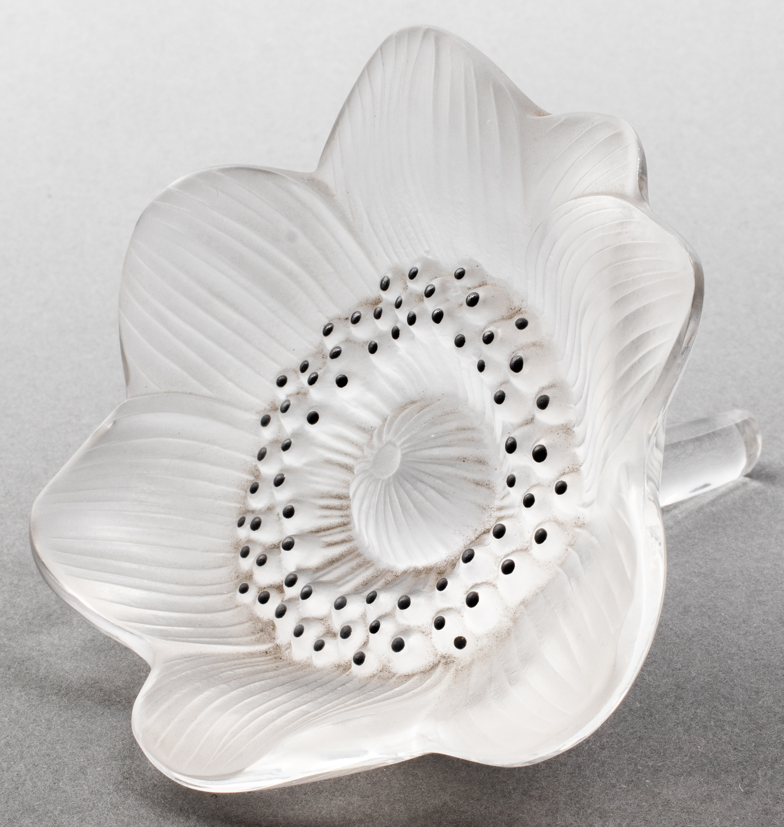 LALIQUE ANEMONE FROSTED ART GLASS 3c40ba
