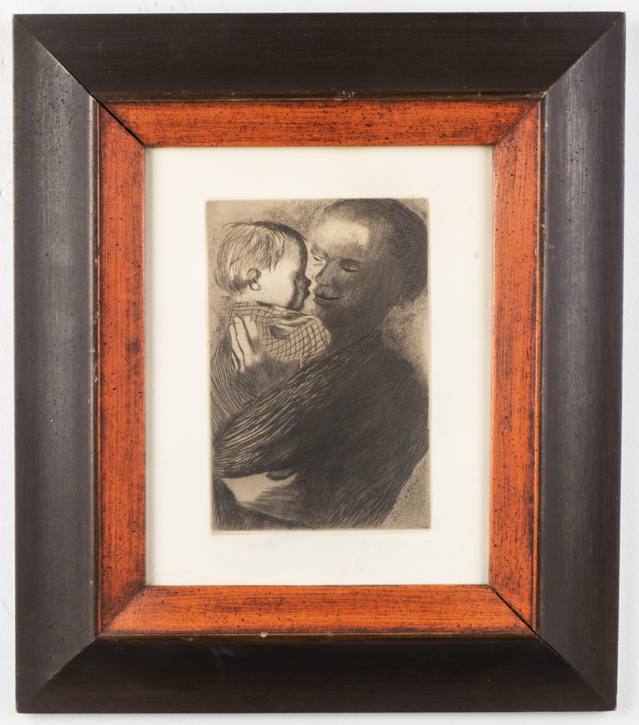 KATHE KOLLWITZ MOTHER WITH CHILD ETCHING