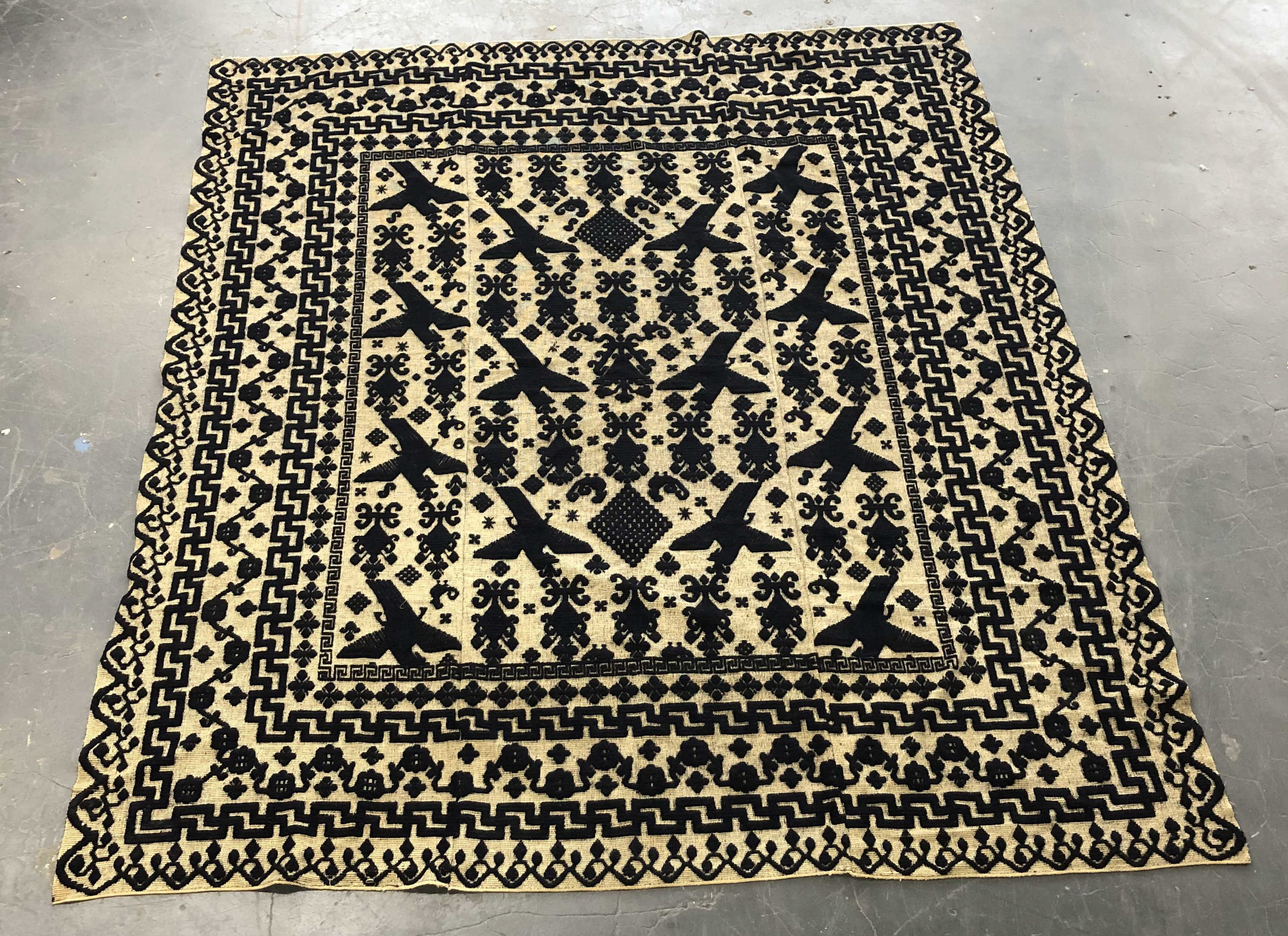 PERSIAN TRIBAL RUG 8 X 9 Persian 3c4115