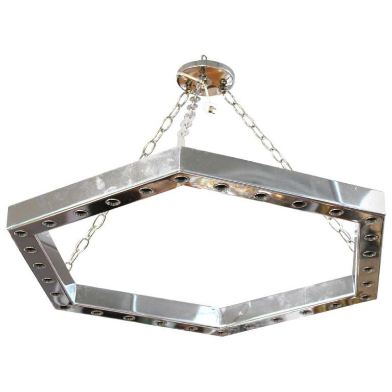 MODERN SCIOLARI STYLE CHROME HEXAGON