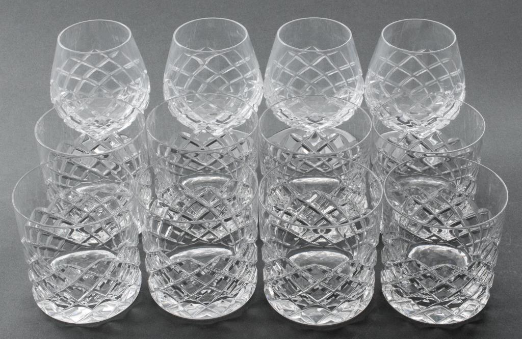 CUT GLASS ROCKS & SNIFTERS, 12