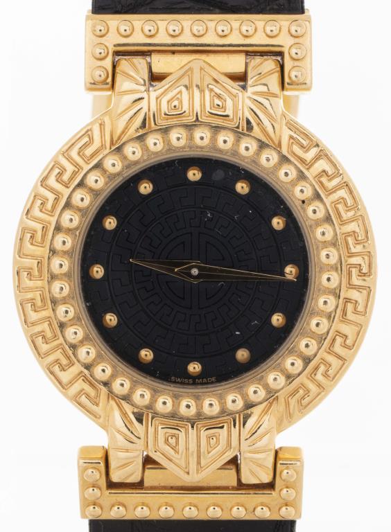 VERSACE 18K YELLOW GOLD WATCH WITH 3c423e