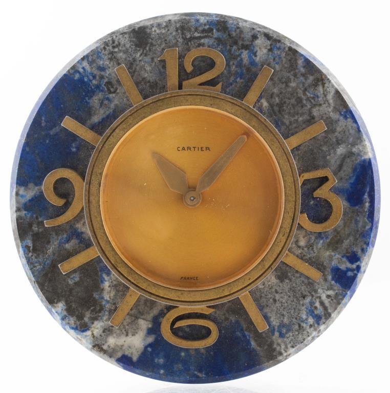 CARTIER LAPIS LAZULI & GILT METAL