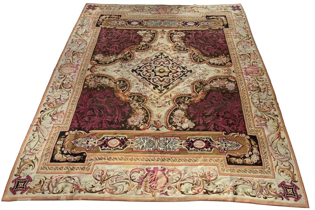 FRENCH AUBUSSON TAPESTRY CARPET  3c428a
