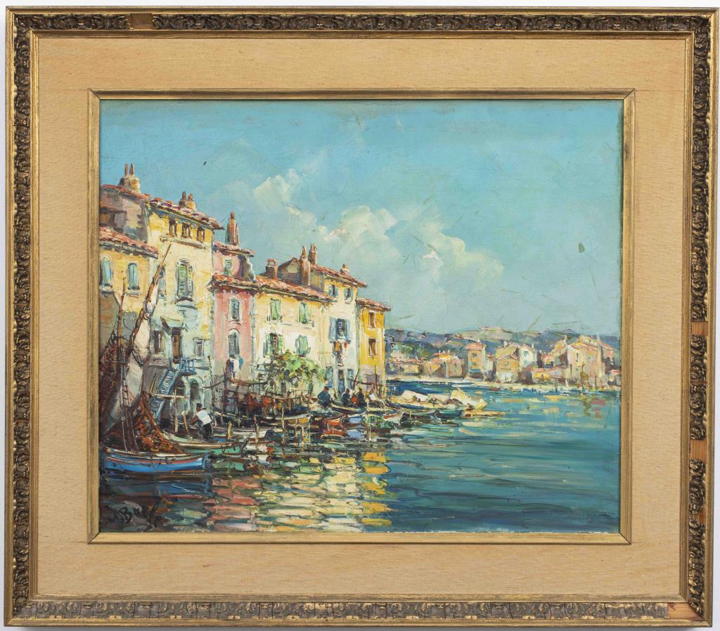 M BAZLE SIGNED FRENCH RIVIERA 3c42a5